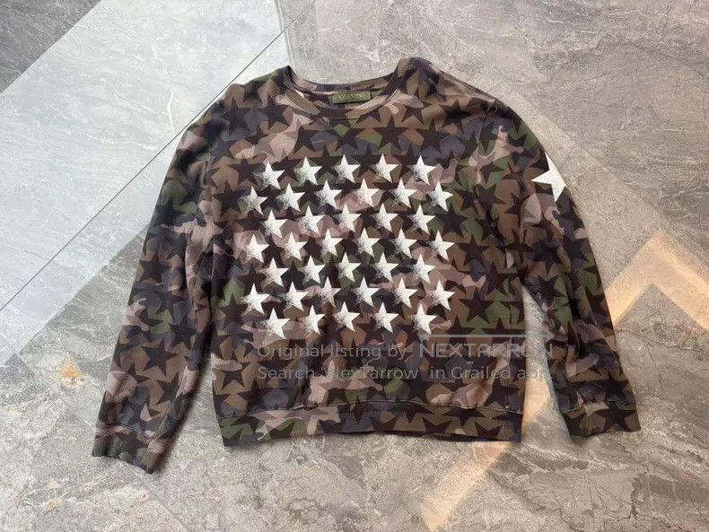 Valentino Valentino Camouflage star sweatshirt Size M / US 6-8 / IT 42-44 - 1 Thumbnail