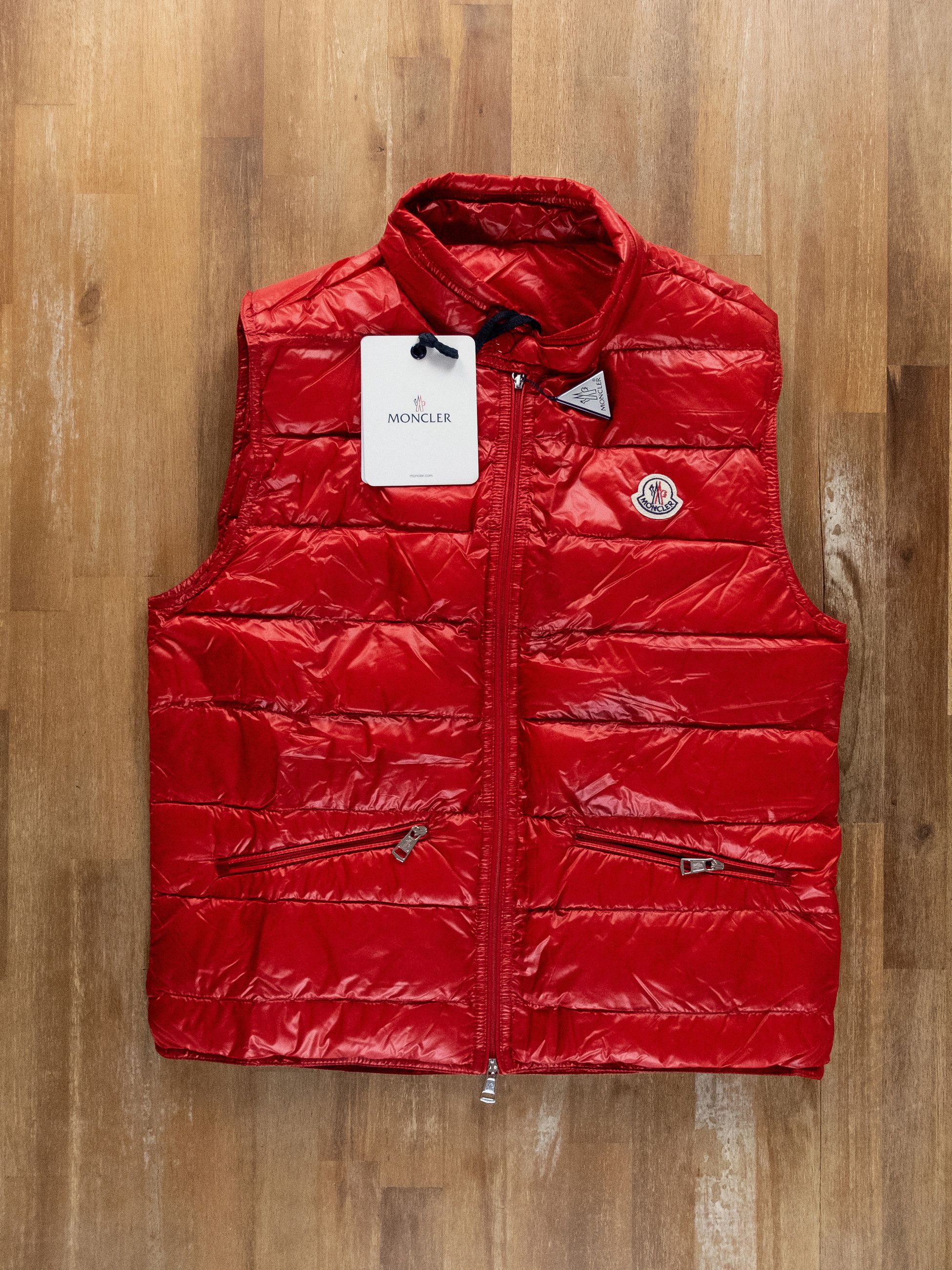 Moncler MONCLER Gui red padded quilted down vest Size 1 / Small Size US S / EU 44-46 / 1 - 5 Thumbnail