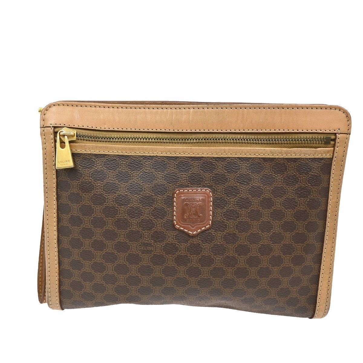 Celine Macadam Pochette Canvas and Leather