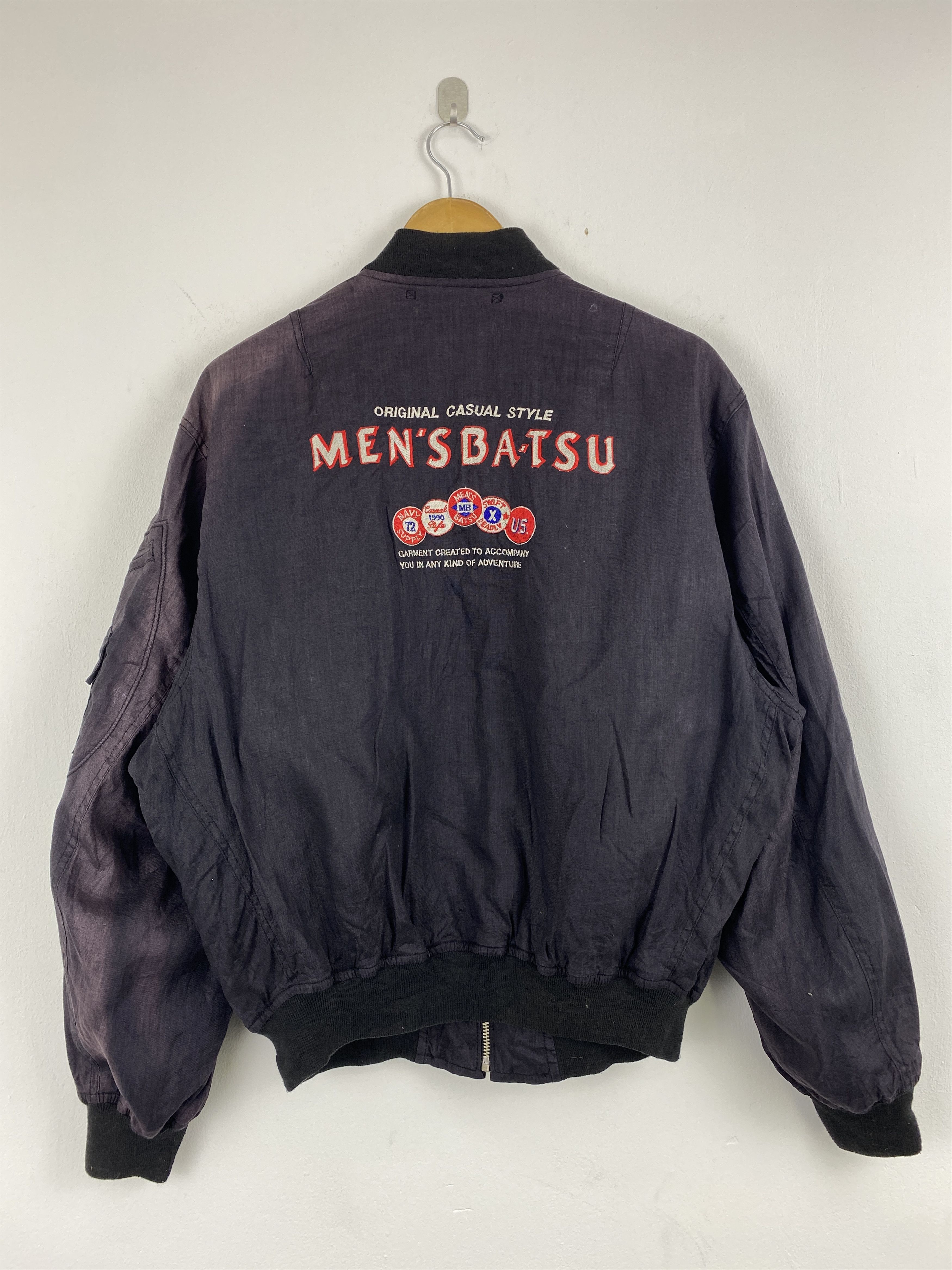 Japanese Brand Vintage Men’s Ba-Tsu Bomber Jacket J2005 Size US M / EU 48-50 / 2 - 3 Thumbnail