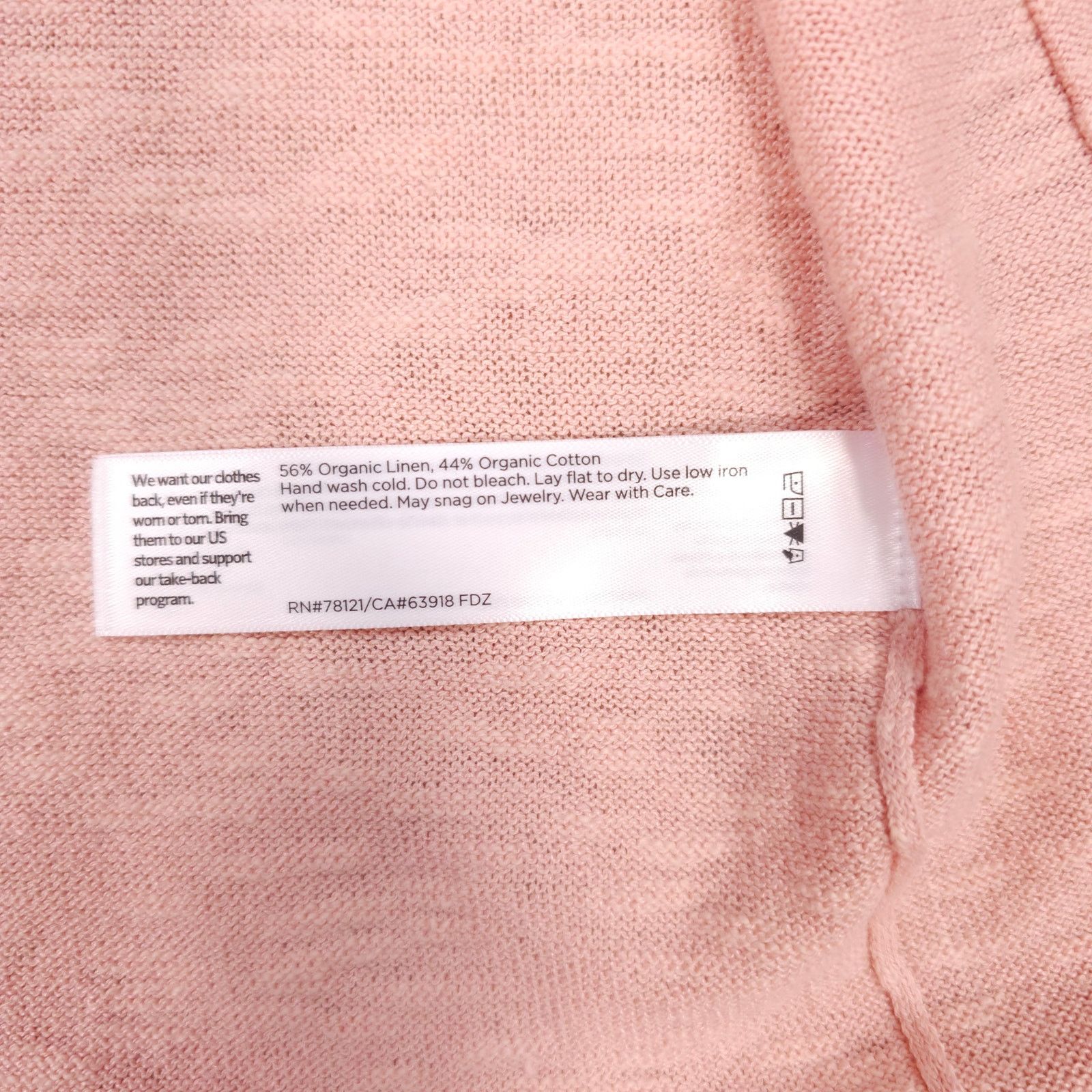 Eileen Fisher Eileen Fisher Organic Linen Cotton Cardigan Powder Pink XS Size XS / US 0-2 / IT 36-38 - 7 Thumbnail