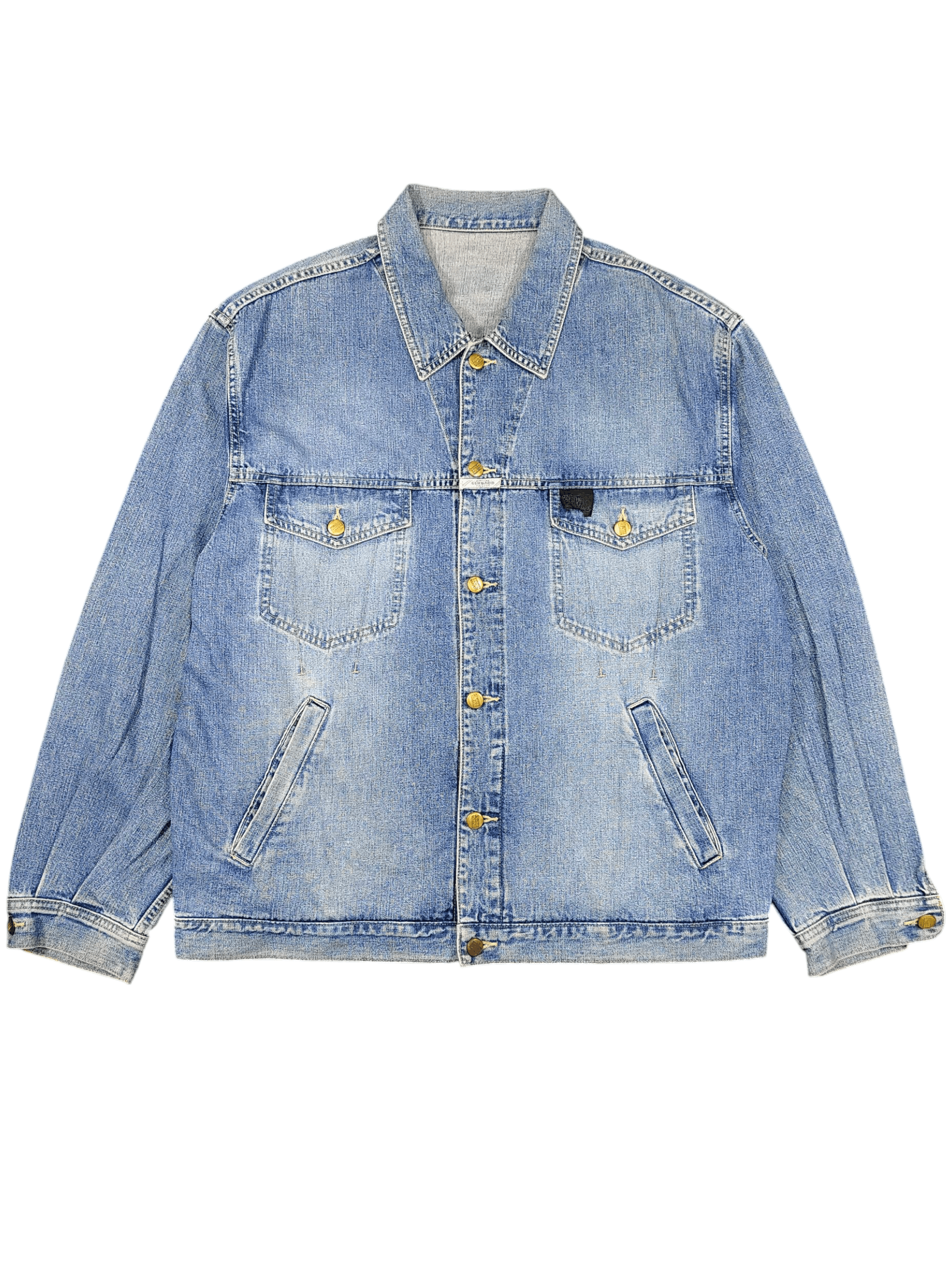 Marithe + Francois Girbaud 90s MFG🔥Stone Washed Y2K Oversize Denim Jacket Size US L / EU 52-54 / 3 - 1 Thumbnail