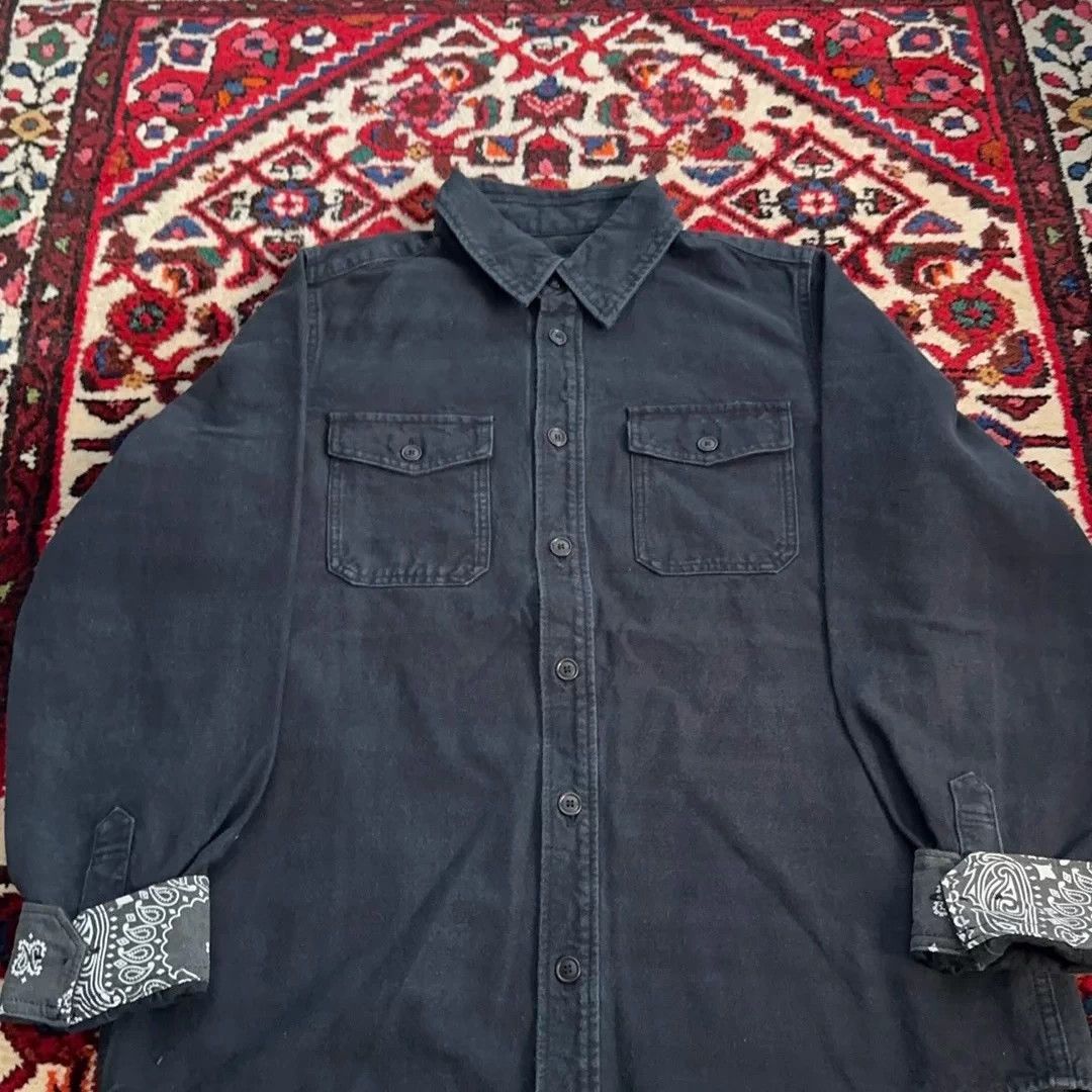 Visvim Visvim 18aw ICT Black ELK Flannel Shirt Bandana 2 Vintage Size US M / EU 48-50 / 2 - 3 Thumbnail
