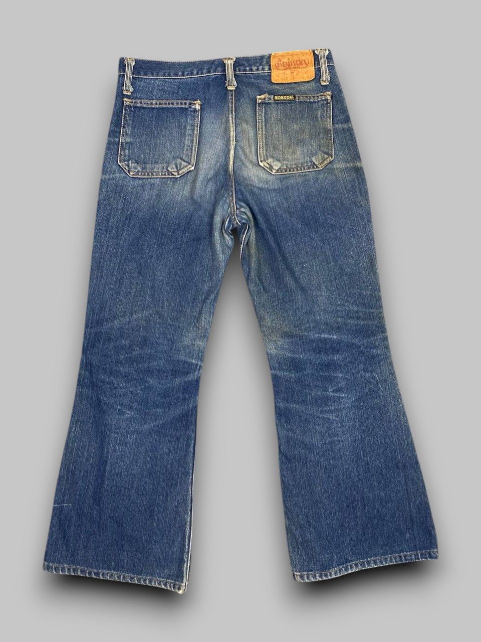 Japanese Brand vintage bobson super flare bootcut denim nice design Size US 31 - 2 Thumbnail