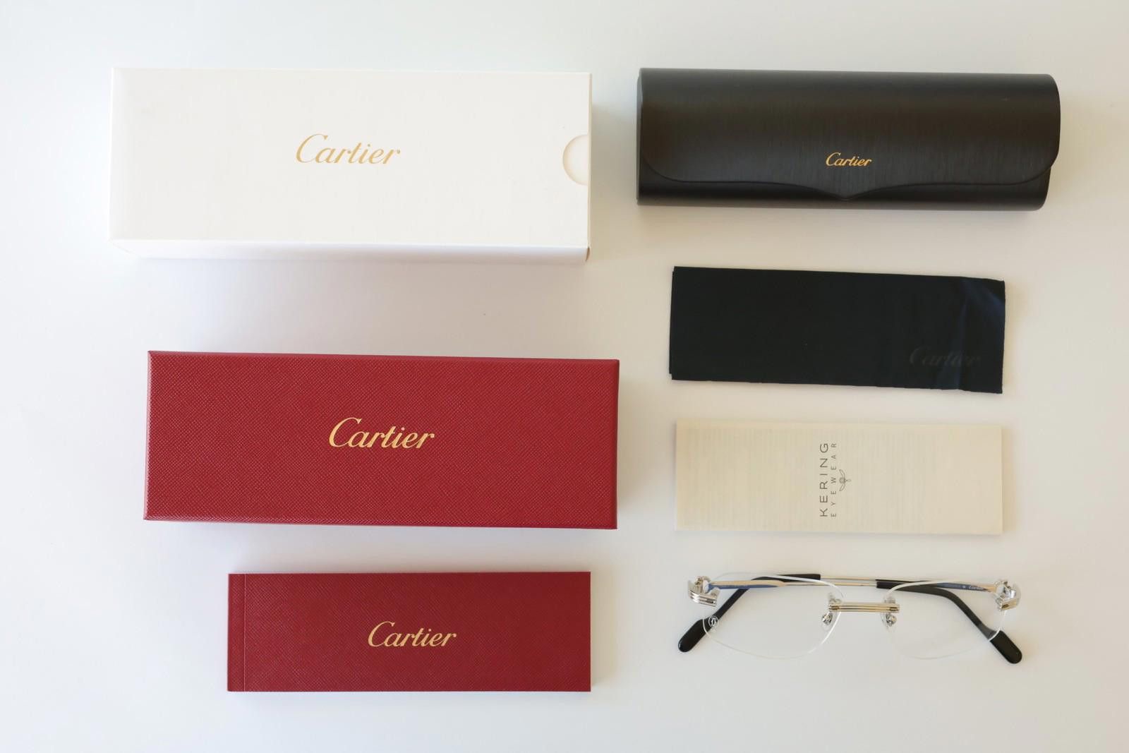 Cartier New Cartier eyewear optical eyeglasses CT0284O 001 silver Size ONE SIZE - 2 Thumbnail