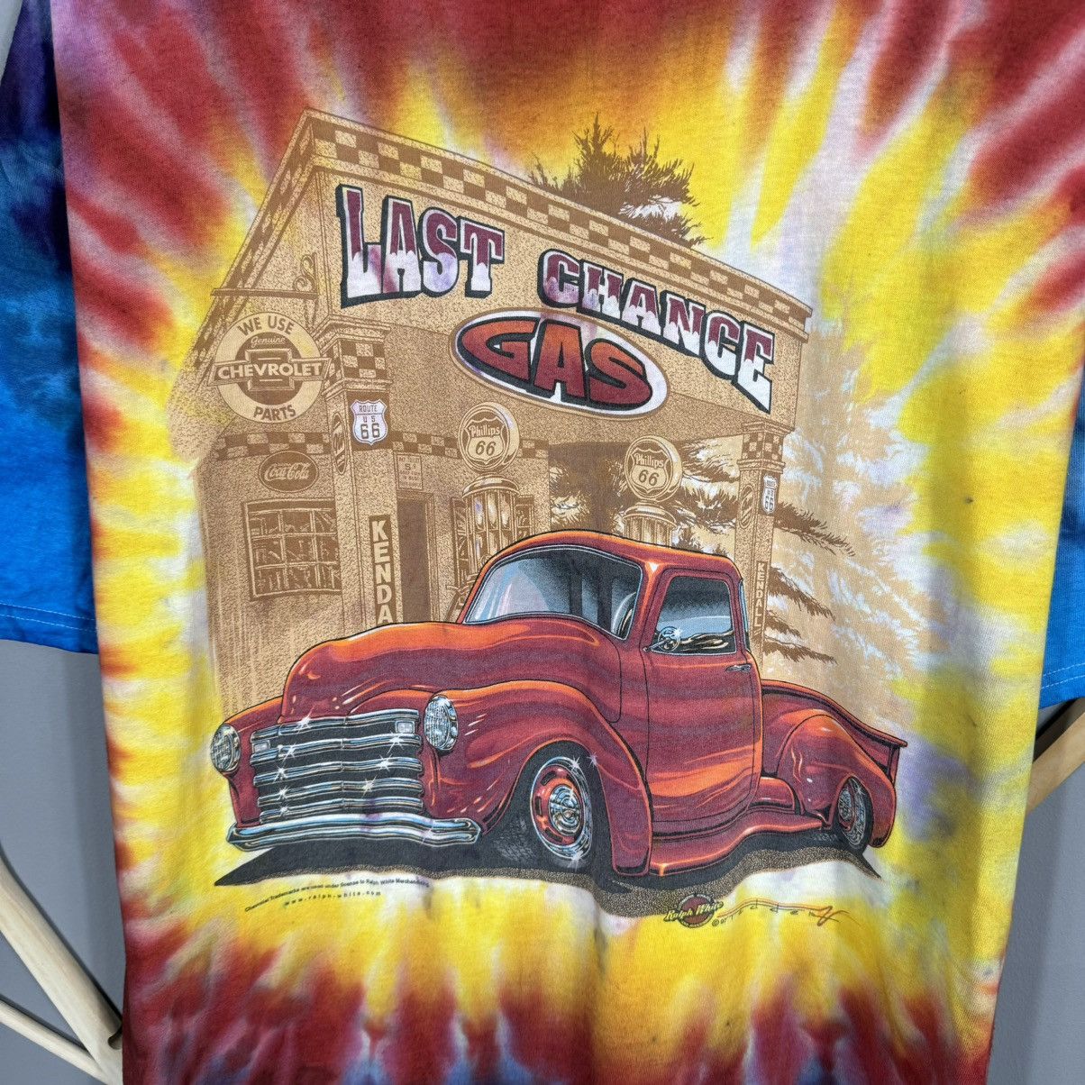 Vintage Vintage Jerzees “Last Chance Gas” Tie-Dye T-Shirt Size US L / EU 52-54 / 3 - 7 Thumbnail