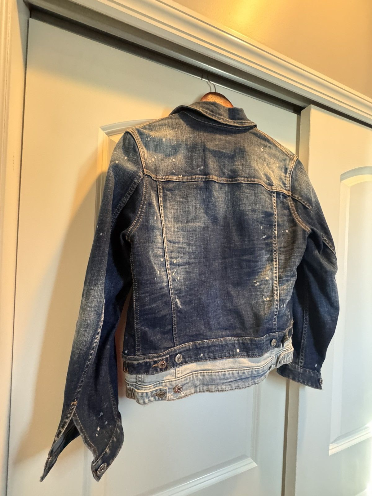 Dsquared2 Dsquared2 Denim Jacket with light denim bottom. Size US S / EU 44-46 / 1 - 9 Thumbnail