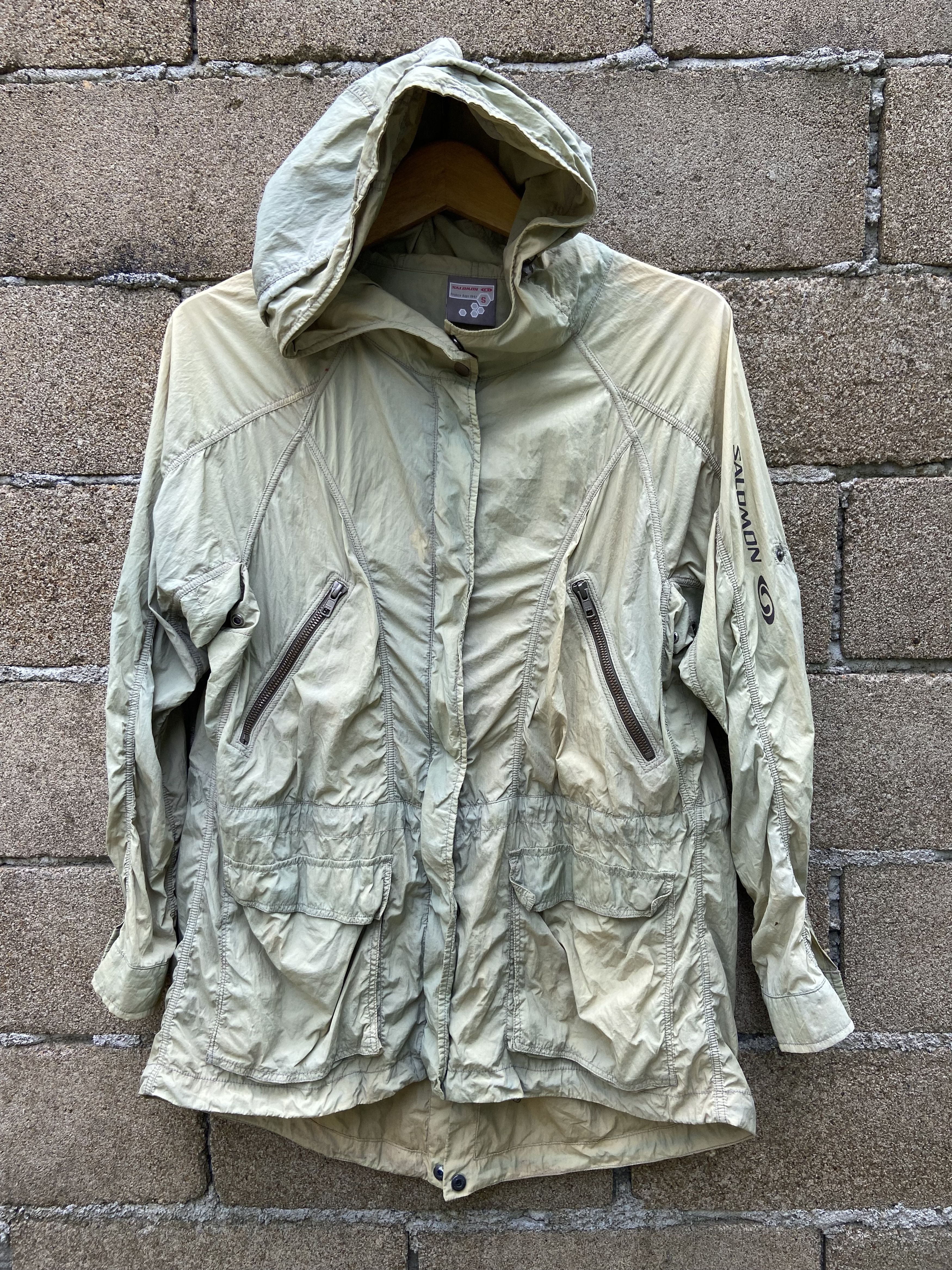 image of Outdoor Life x Salomon 2000S Salomon Archive Clima Wind Jacket in Ice Green, Men's (Size Small)
