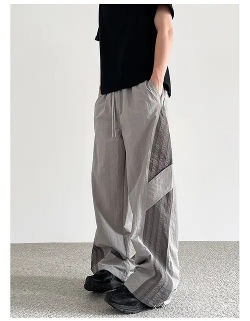 Japanese Brand Midori x Kanno Gray Baggy Striped Sweatpants Size US 32 / EU 48 - 7 Thumbnail