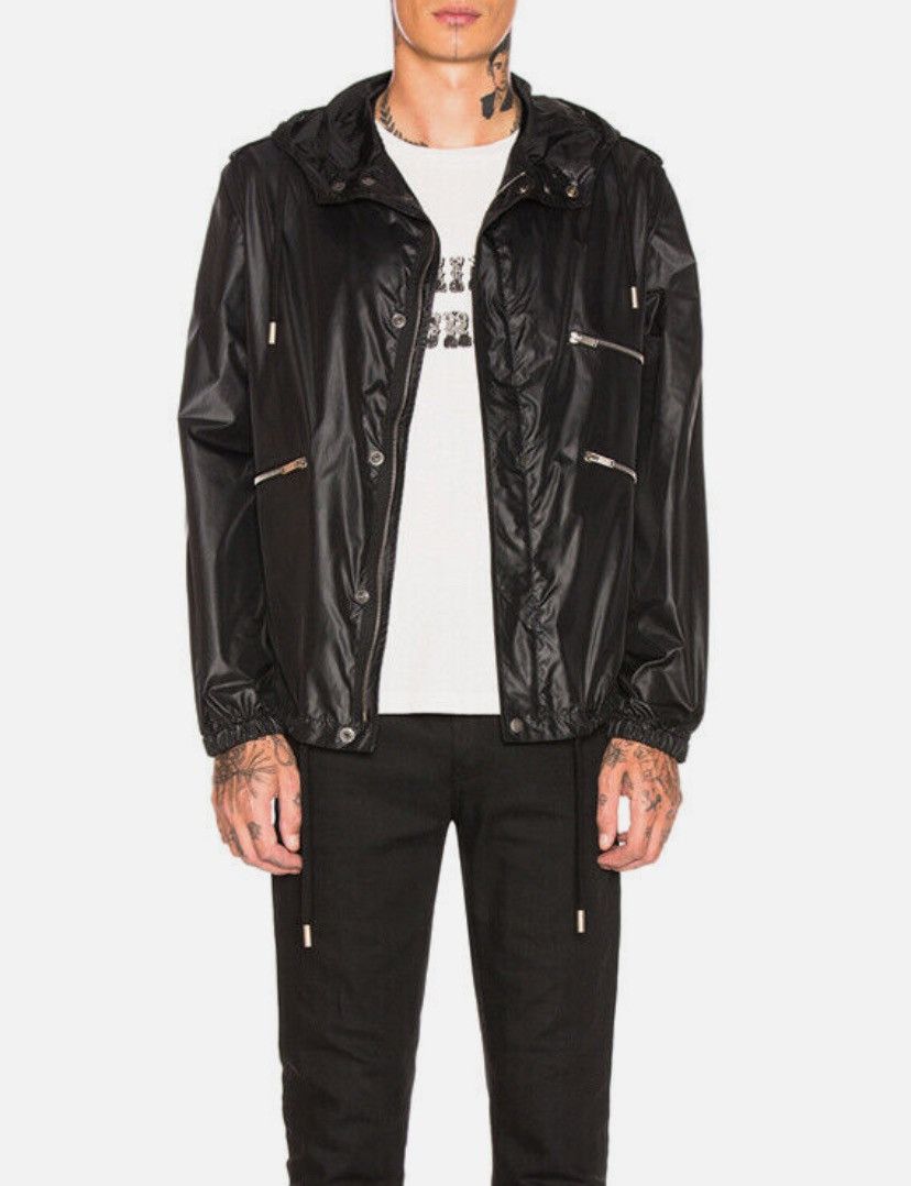Saint Laurent Paris Saint Laurent Paris - Nylon Hooded Parka Windbreaker (Patch) Size US XL / EU 56 / 4 - 1 Thumbnail