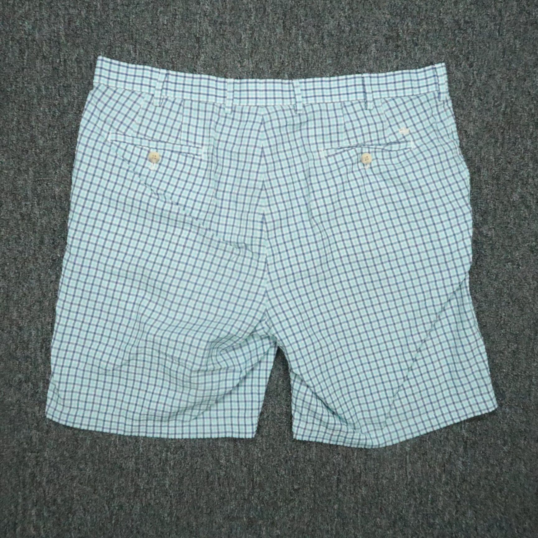 Peter Millar Peter Millar Shorts Men 38 Blue White Apex Seersucker Performance Chino Size US 38 / EU 54 - 4 Thumbnail