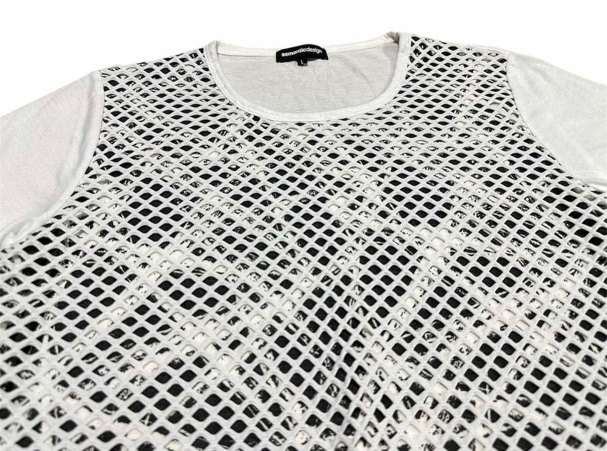 semanticdesign 🔥Y2K Semantic Design Zipper Bondage Mesh Double Layer Shirt Size US L / EU 52-54 / 3 - 3 Thumbnail