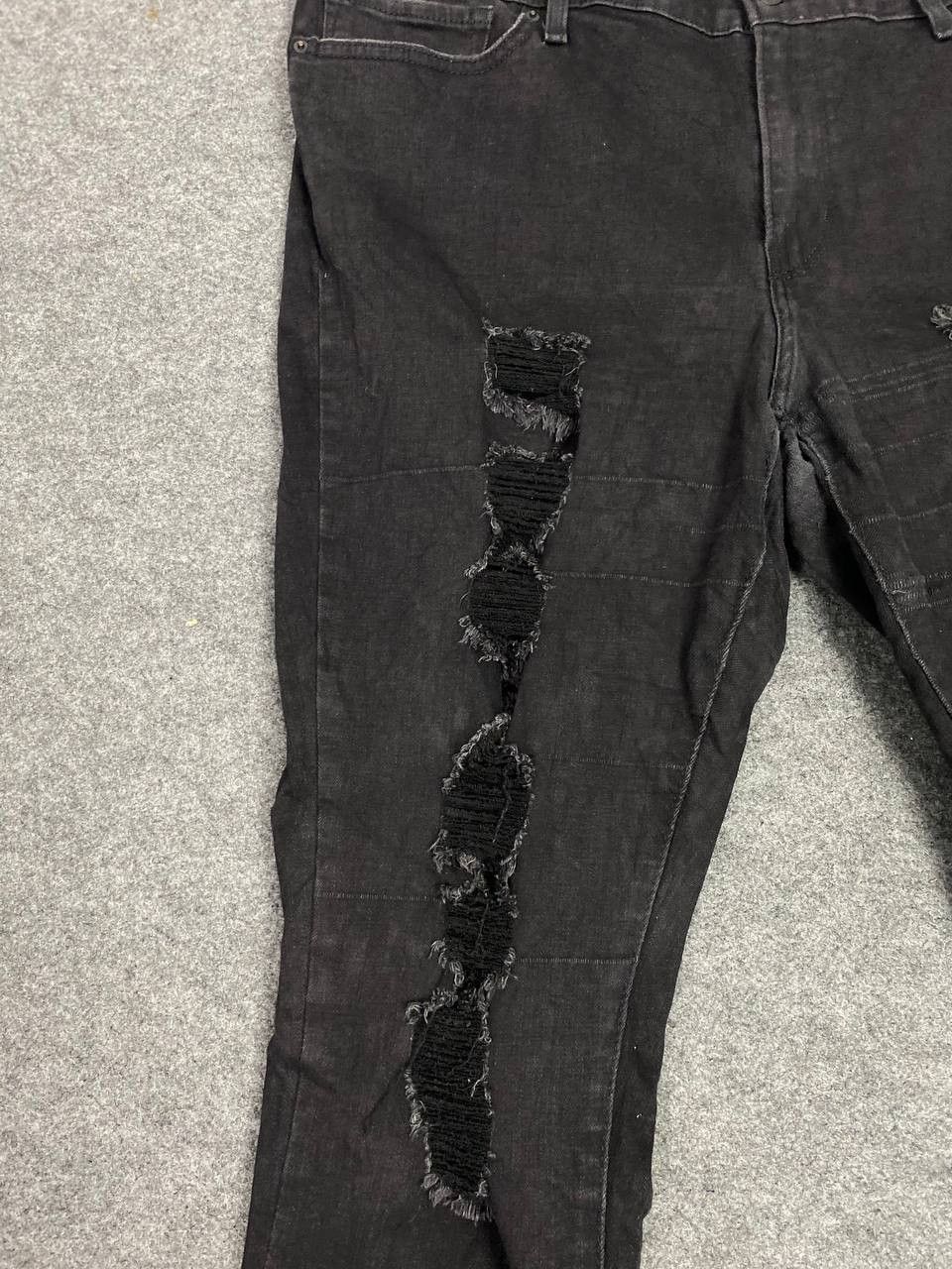 Levi's levis 711 skinny distressed denim nice design Size US 37 - 4 Thumbnail