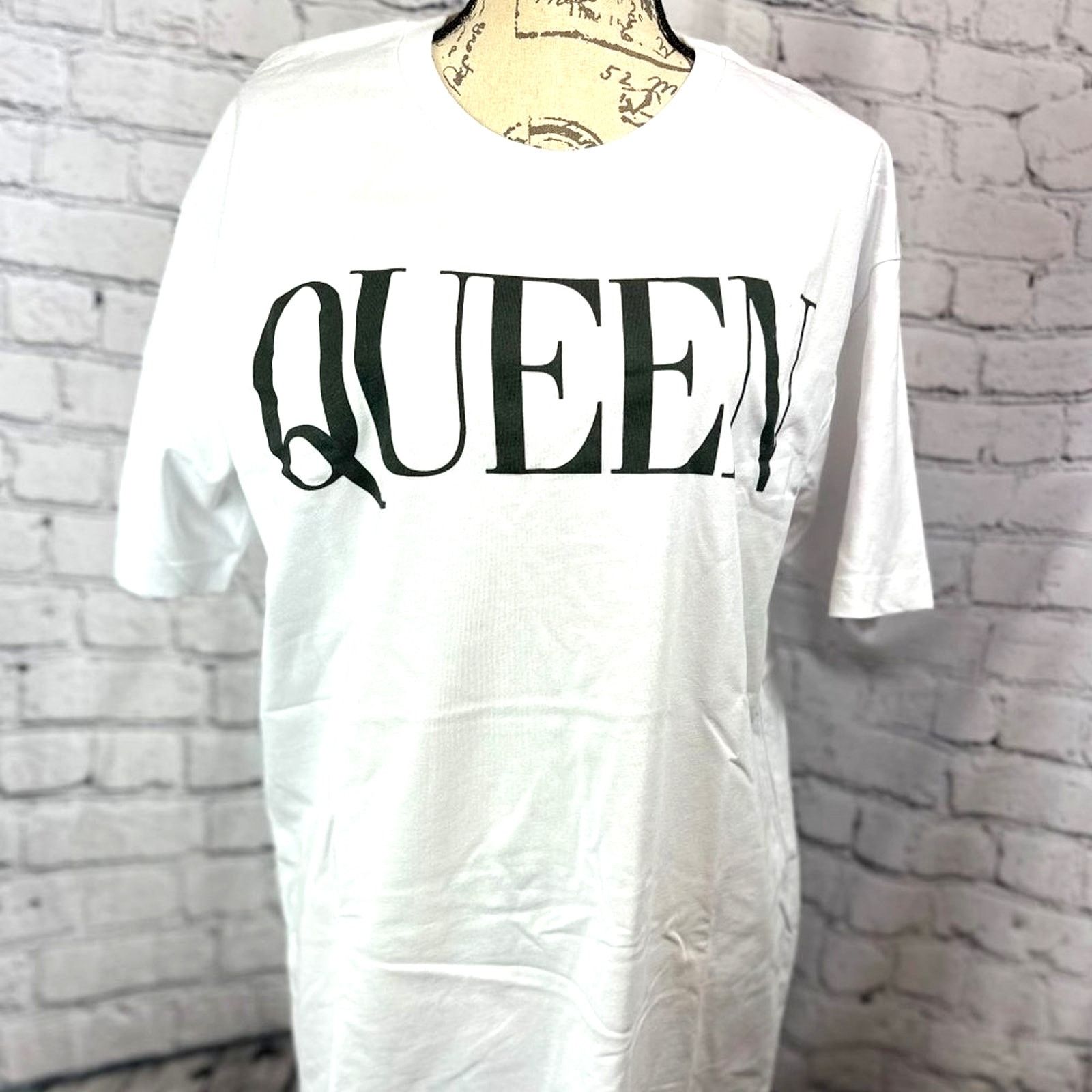 Other Queen White with Black Letters Tee Shirt - L Size L / US 10 / IT 46 - 6 Thumbnail