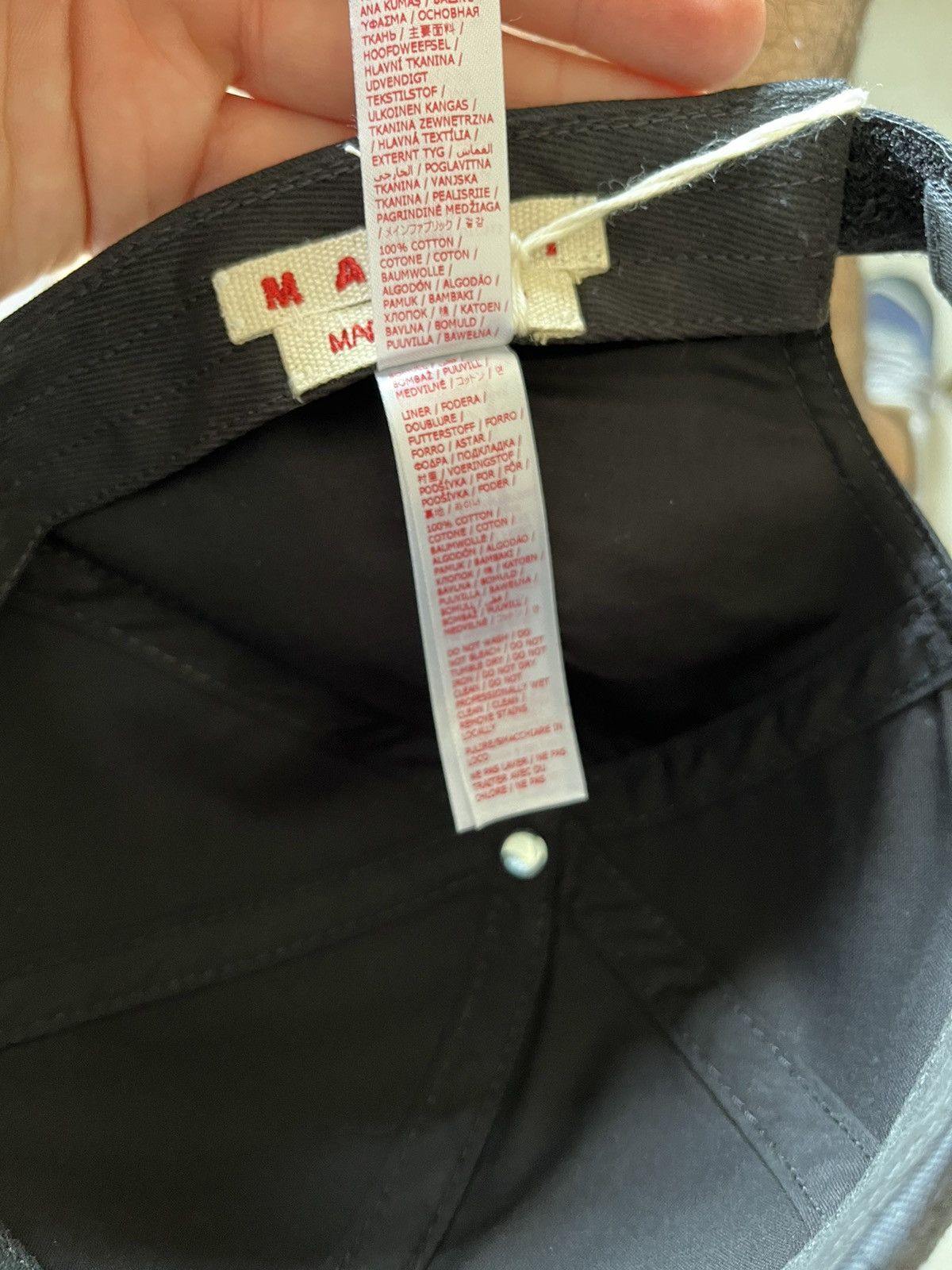 Marni MARNI cotton gabardine logo cap Size ONE SIZE - 12 Thumbnail