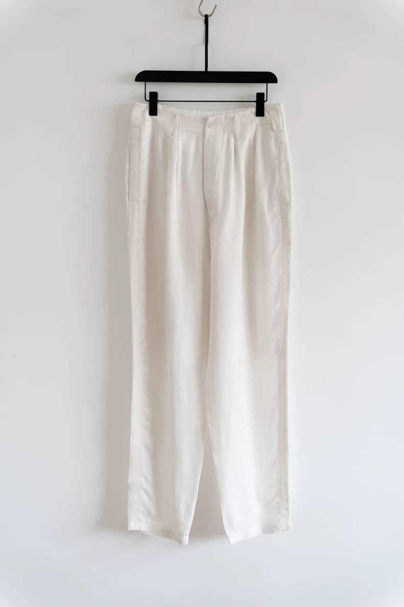 Yohji Yamamoto Yohji Yamamoto size m 92% cuprammonium white trousers 2502 Size US 30 / EU 46 - 1 Thumbnail