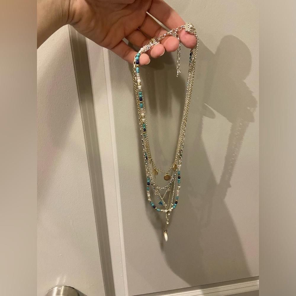 Designer Layered Chain Necklace Size ONE SIZE - 1 Thumbnail