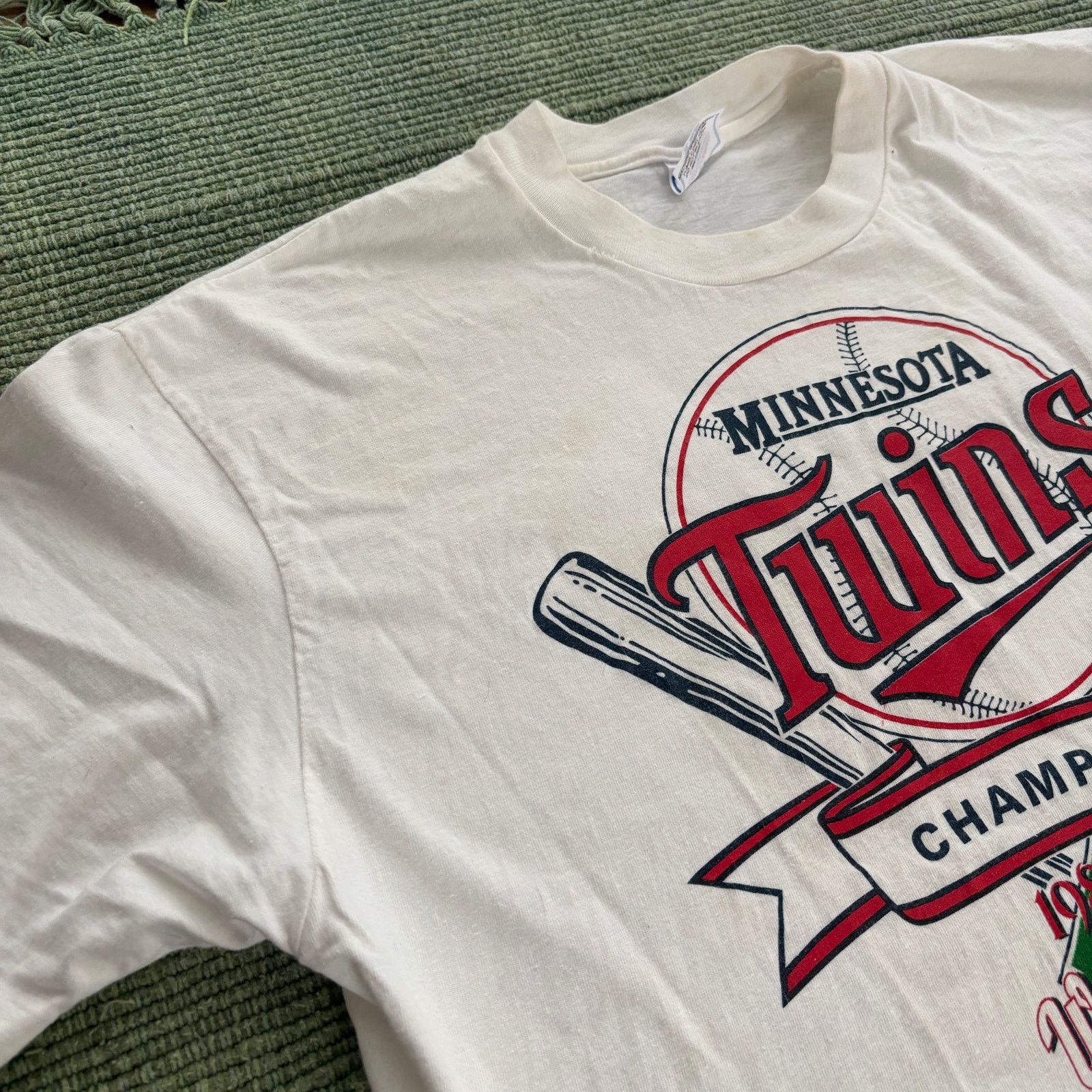 Starter × Vintage Vintage 1987 Minnesota Twins World Series Champions Tee XL Size US XL / EU 56 / 4 - 5 Thumbnail