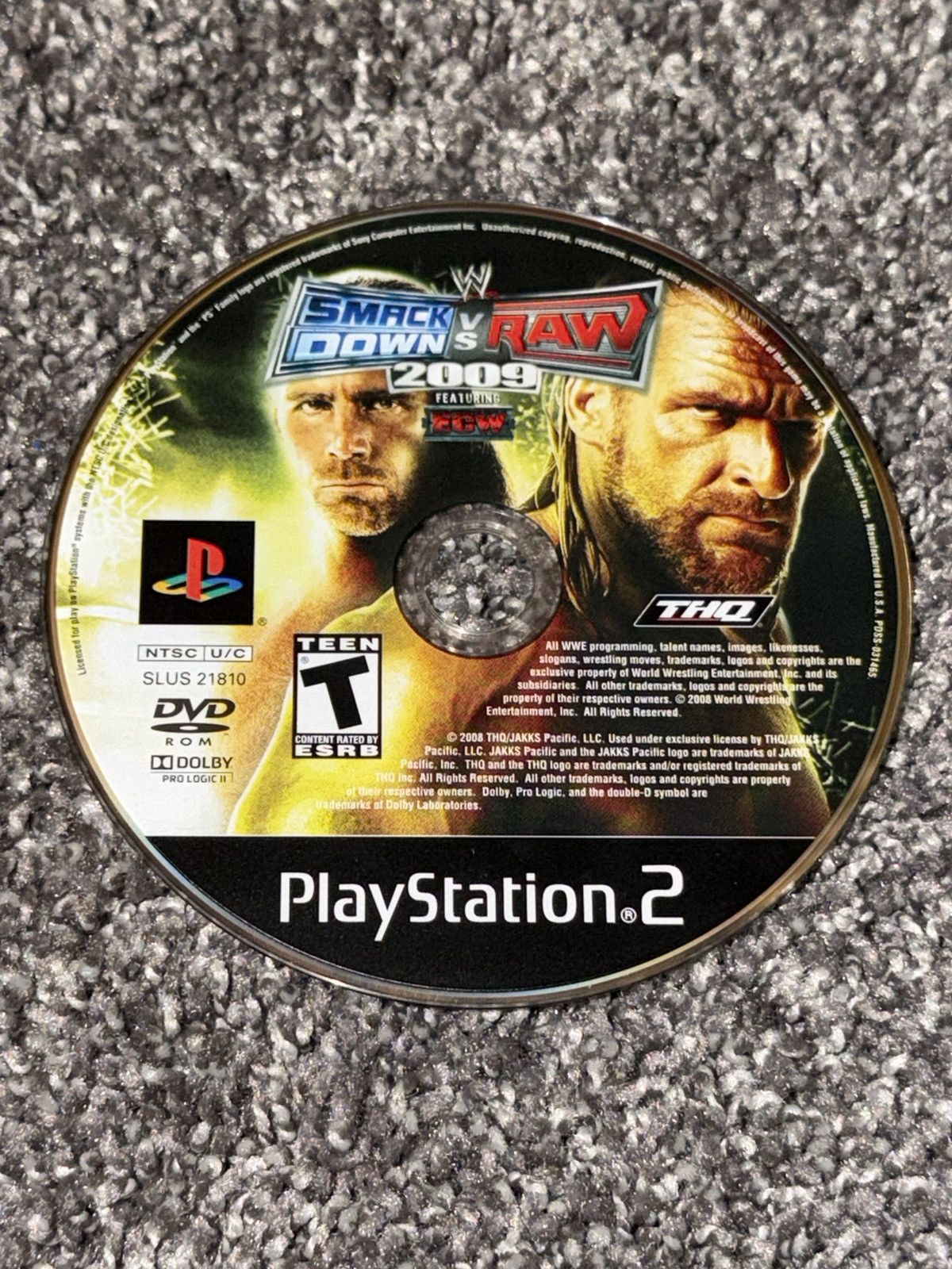 WWE Sony PlayStation 2 WWE Wrestling Smackdown Vs Raw 2009 Size ONE SIZE - 13 Thumbnail