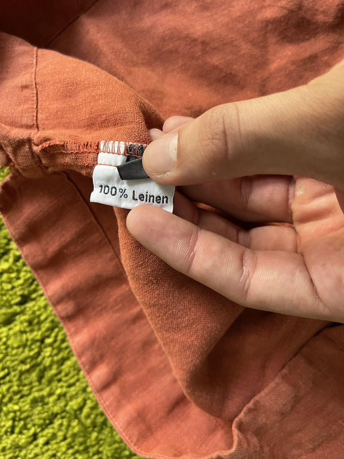 Designer 🍑 Oska 100% linen avant garde peach vest tunic Size M / US 6-8 / IT 42-44 - 4 Thumbnail