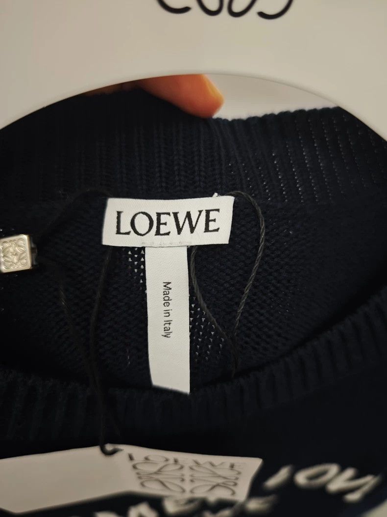 Loewe LOEWE Embroidered Logo round neck wool sweater Size S / US 4 / IT 40 - 3 Thumbnail