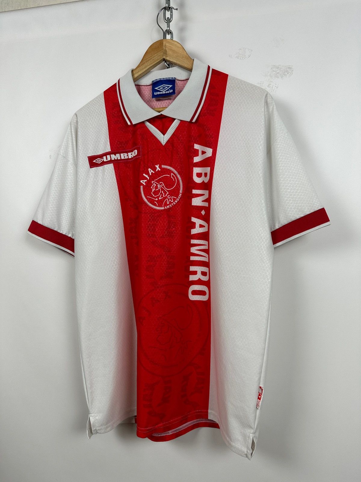 Umbro × Vintage 1998/99 Umbro Ajax Amsterdam Vintage Soccer Jersey Size US XL / EU 56 / 4 - 3 Thumbnail