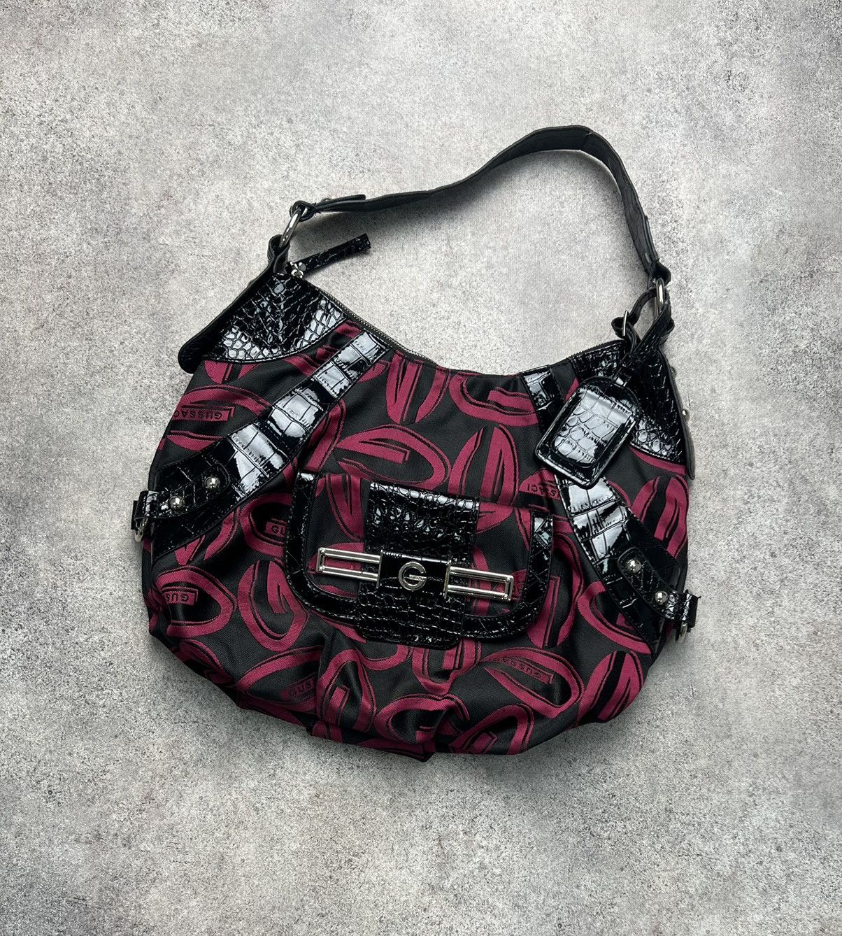 Guess × Vintage Gussaci vintage monogram bag Size ONE SIZE - 1 Thumbnail