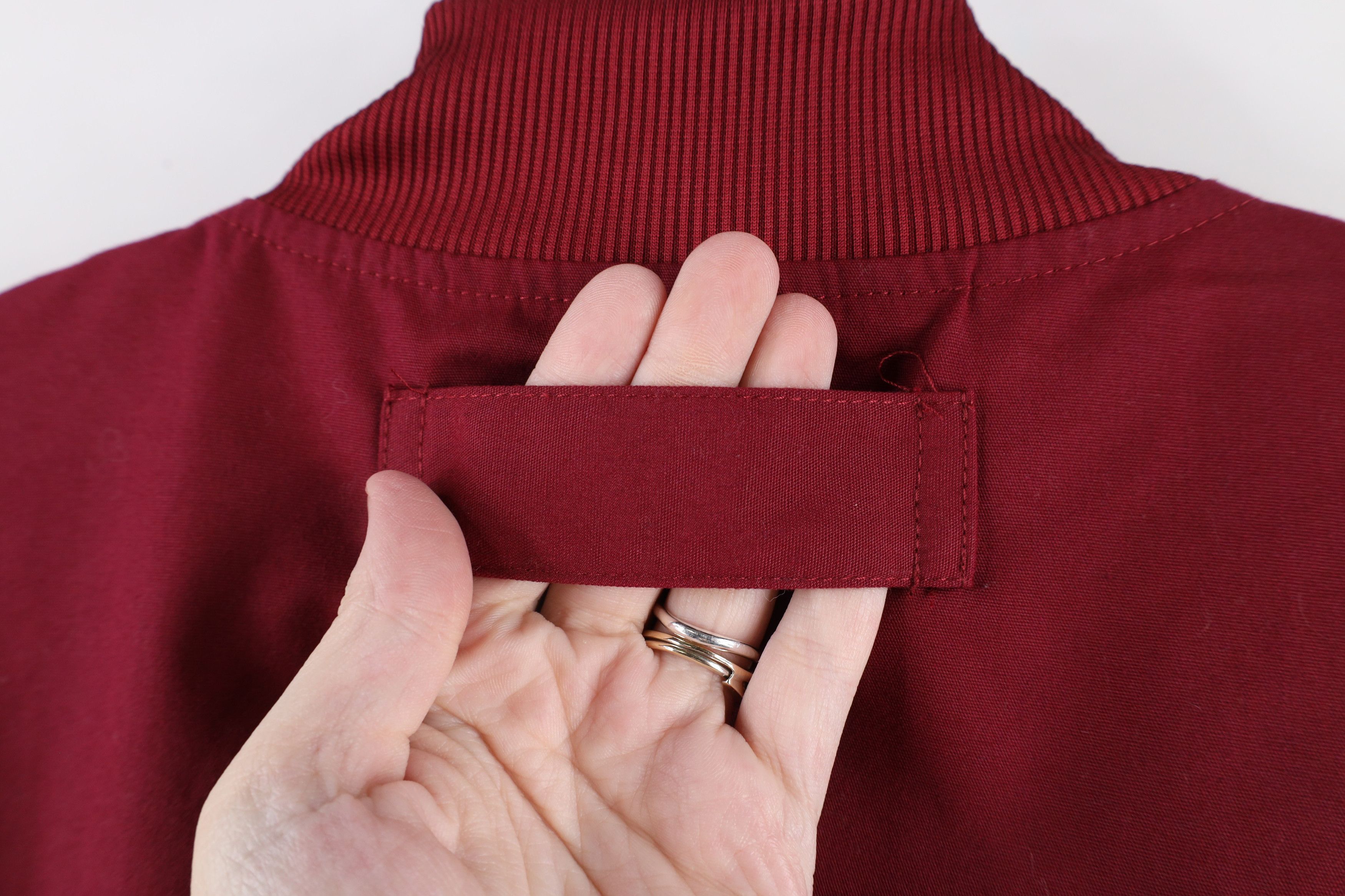 Vintage Vintage 90s Streetwear Blank Full Zip Bomber Jacket Red Size US M / EU 48-50 / 2 - 13 Thumbnail