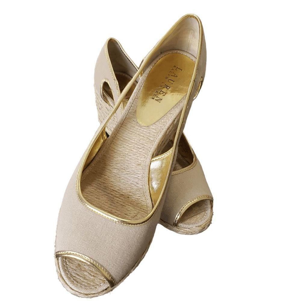 Lauren Ralph Lauren CT1607a Ralph Lauren Tan Wedge High Heel Shoe Size 9 Size US 9 / IT 39 - 2 Thumbnail