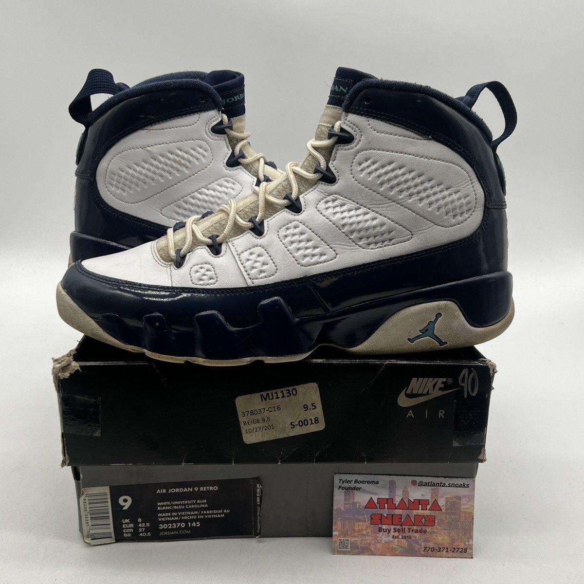 Jordan Brand Air Jordan 9 unc Size US 9 / EU 42 - 1 Thumbnail