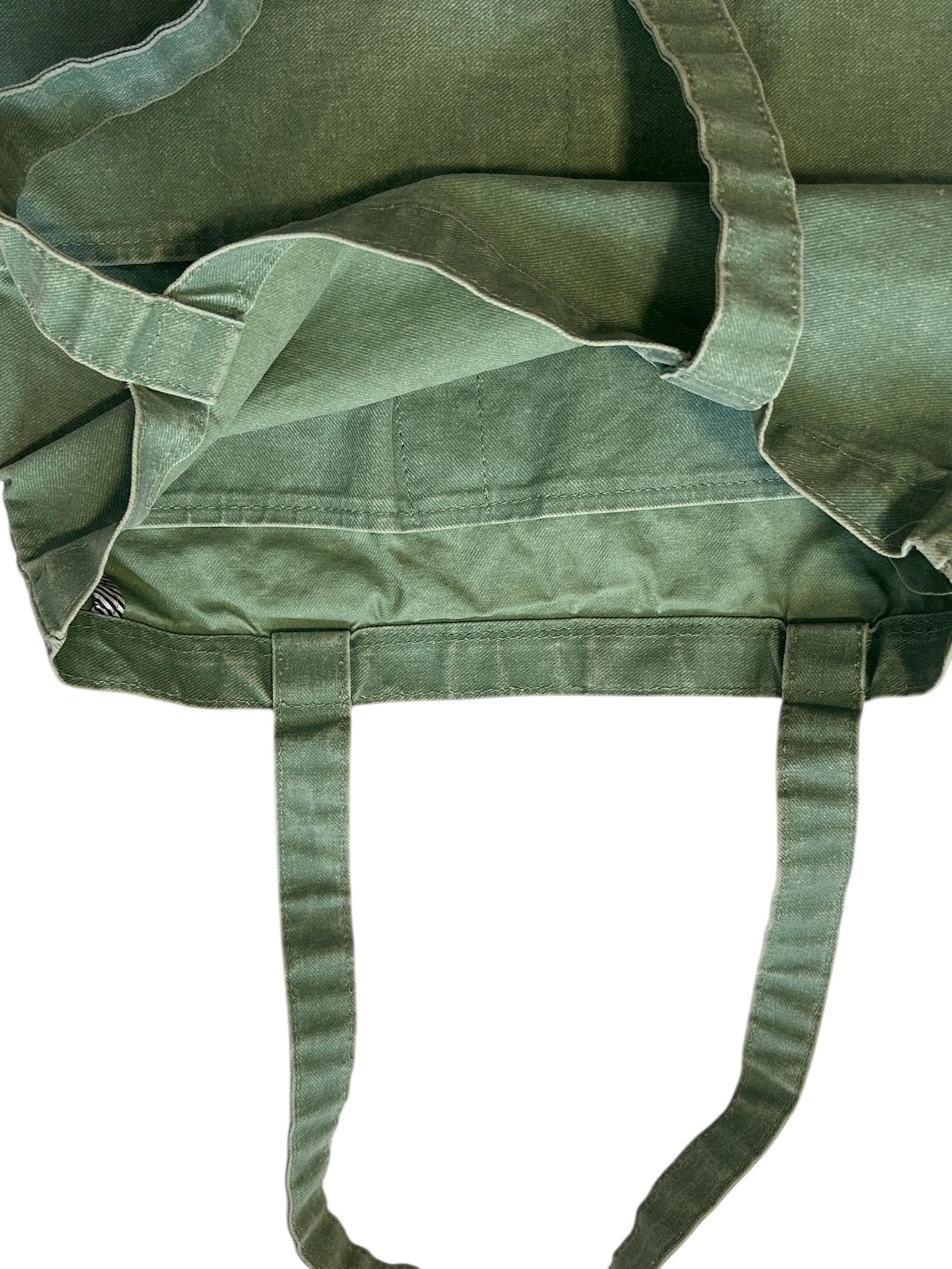 Designer Stylish Green Canvas Tote Bag Size ONE SIZE - 3 Thumbnail