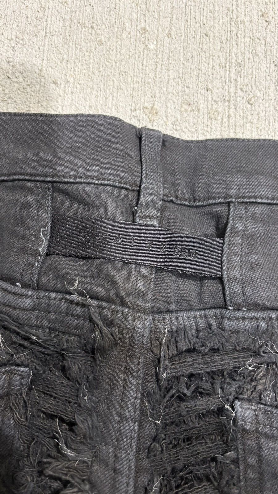 1017 ALYX 9SM × Blackmeans 1017 Alyx 9SM Blackmeans Shredded Distressed Denim Size US 34 / EU 50 - 11 Thumbnail