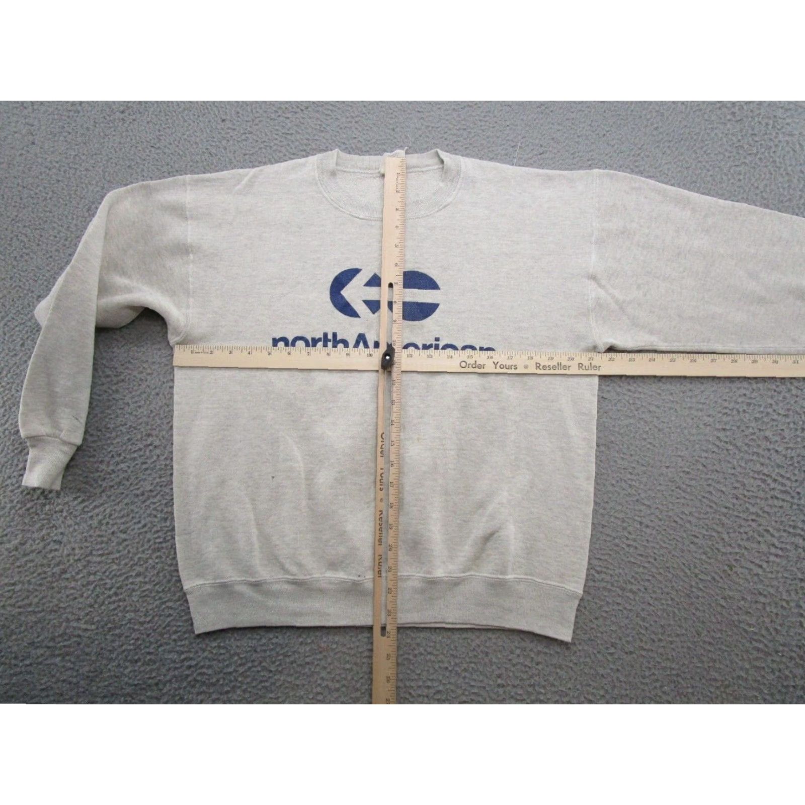 Spell VINTAGE 90s North American Airlines Sweatshirt XL Gray Mens Pullover Hooded 90s Swingster Size US XL / EU 56 / 4 - 5 Thumbnail