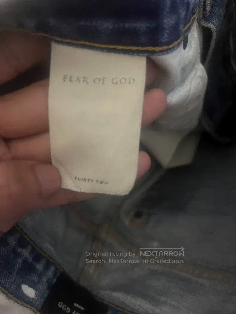Fear of God Fear of God Blue splash ink jeans Size US 32 / EU 48 - 5 Thumbnail
