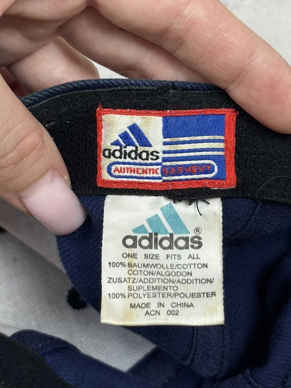 Adidas VTG Adidas Twist Dial Adjuster Jeans Baseball Cap Closure Size ONE SIZE - 6 Thumbnail