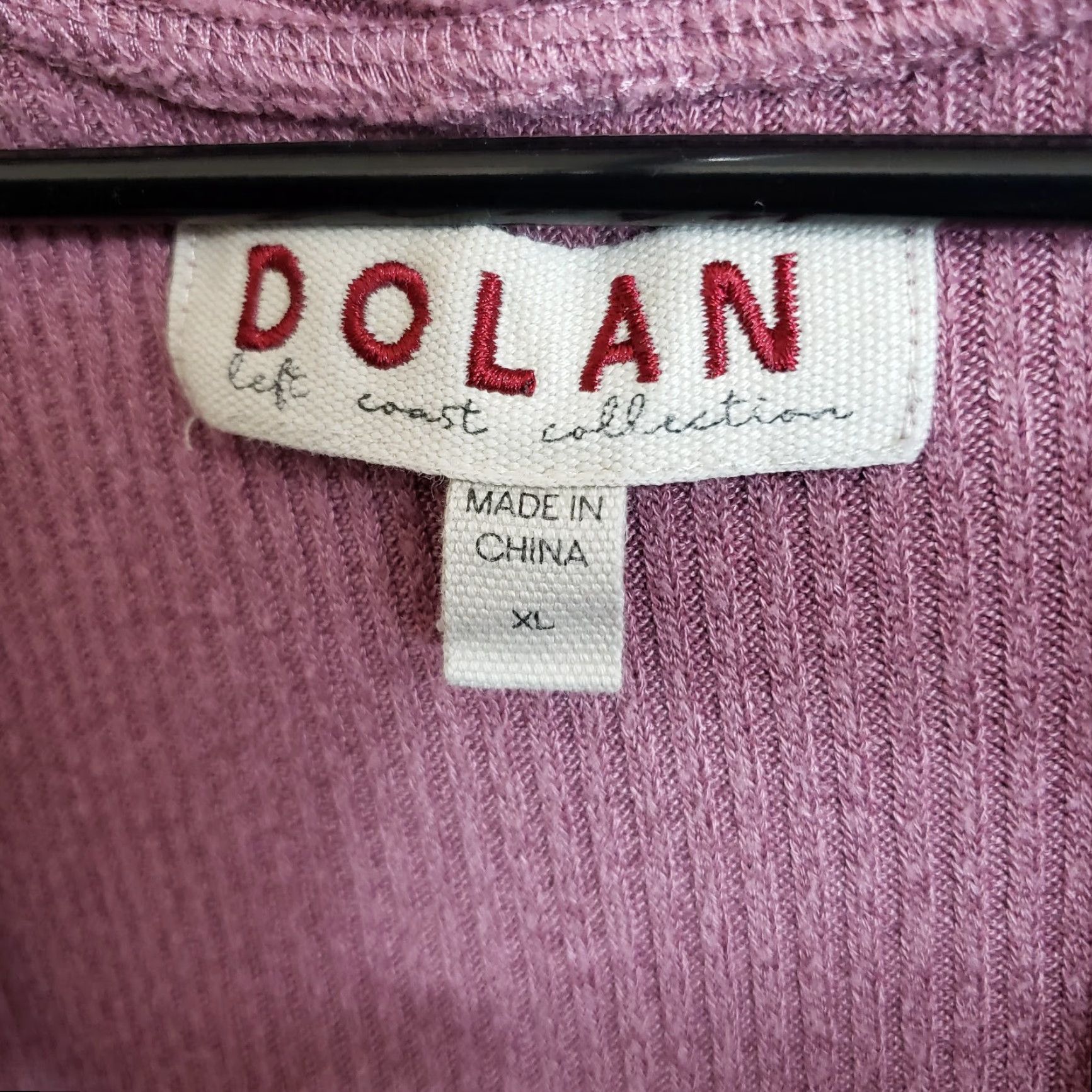 Vintage Dolan Womens Cardigan XL Purple Solid Ribbed Rayon Blend Open Front Sweater Size XL / US 12-14 / IT 48-50 - 5 Thumbnail