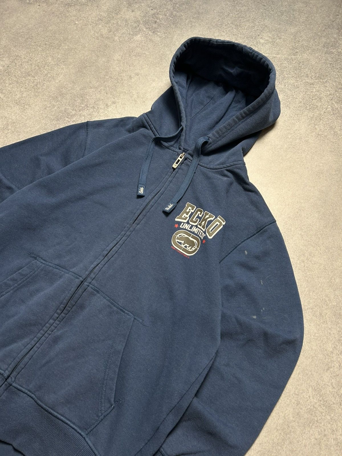 Ecko Unltd. Vintage Ecko UNLTD Small Logo Full Zip Hooded Sweatshirt Y2K Size US M / EU 48-50 / 2 - 2 Thumbnail