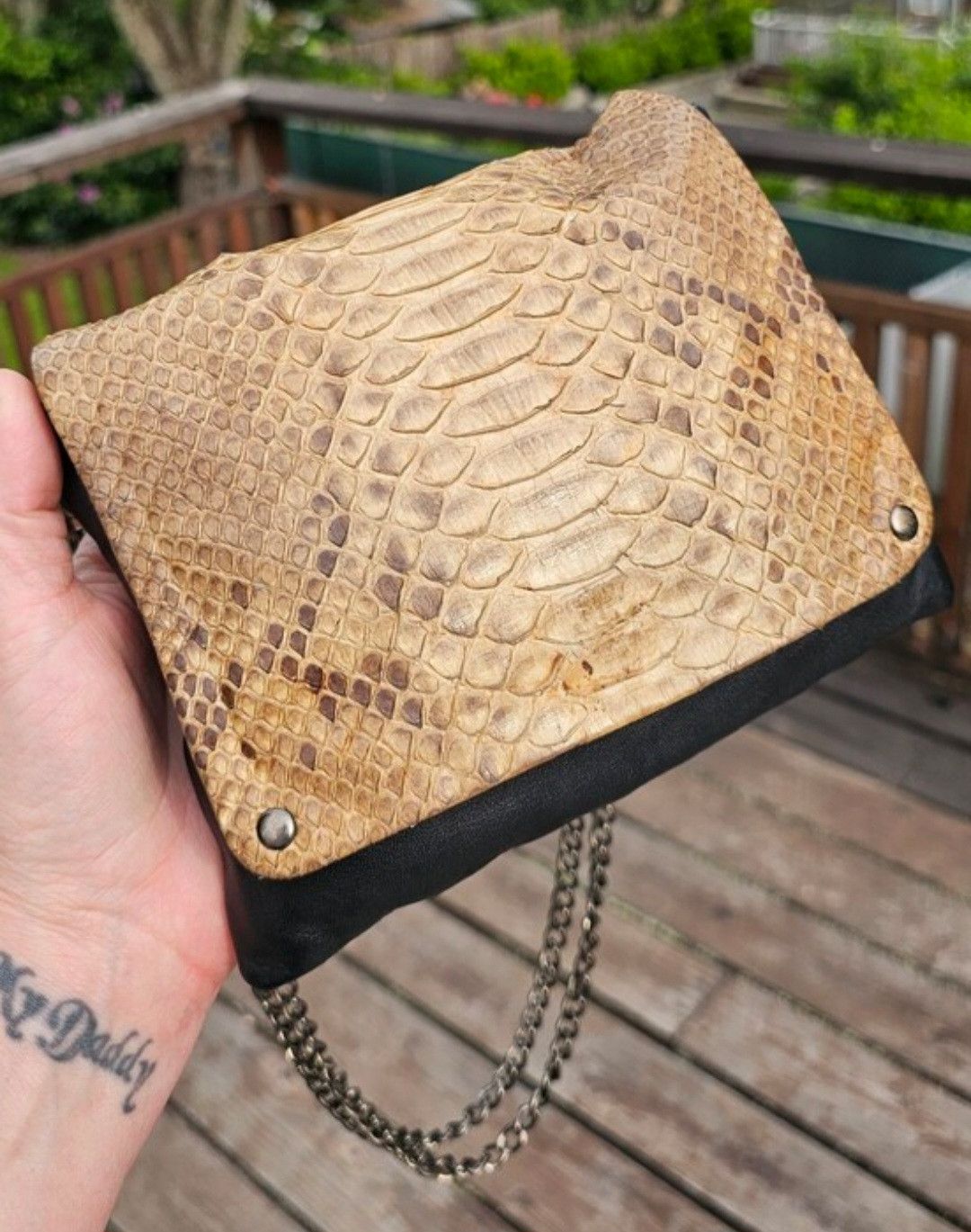 Other Karma Koma Mini Sac Origami Python Flap Crossbody Bag Size ONE SIZE - 1 Thumbnail