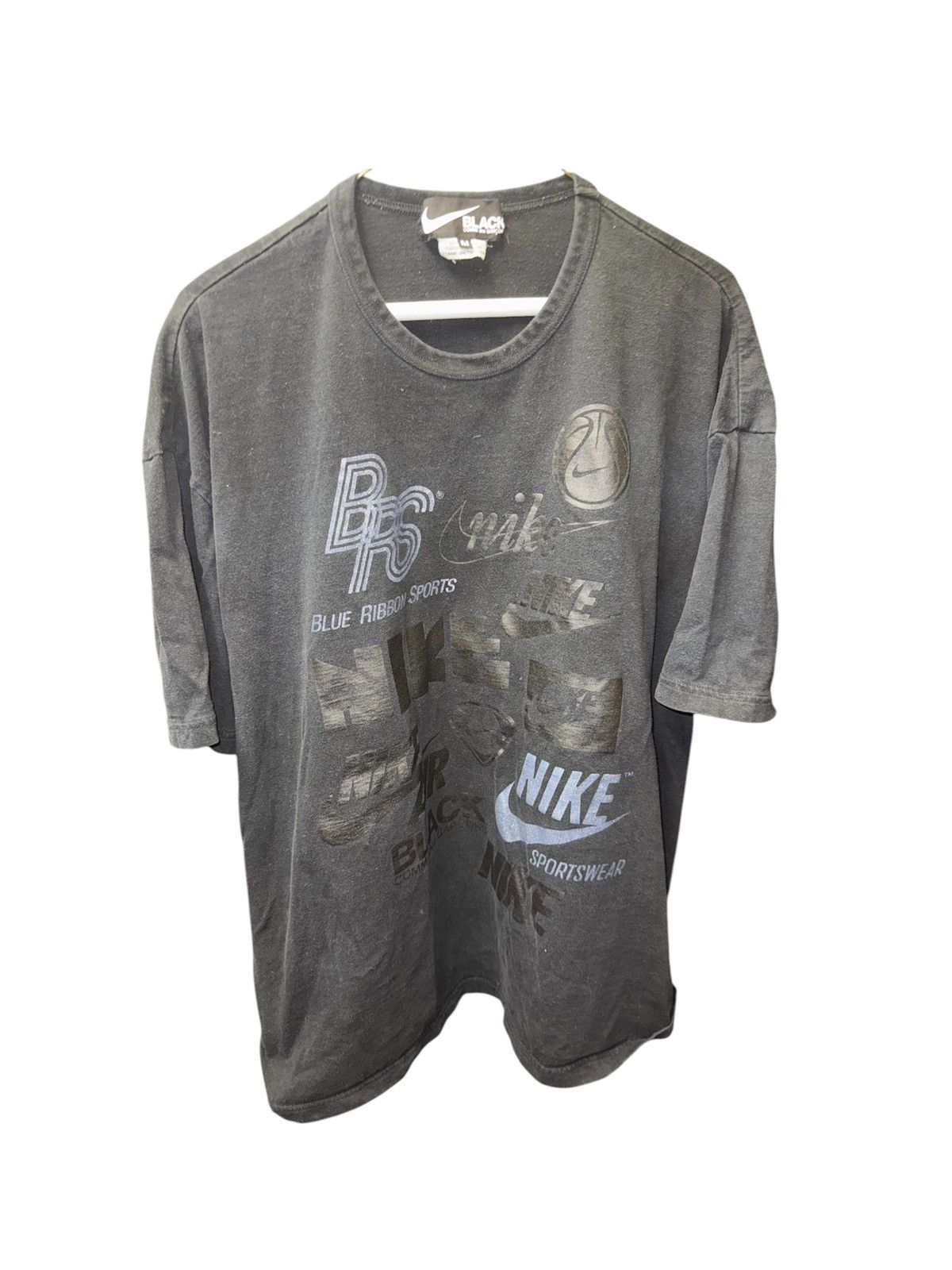 Comme des Garcons × Nike COMME DES GARCONS BLACK x Nike Oversized Tee Sports Rare Size US XL / EU 56 / 4 - 2 Thumbnail