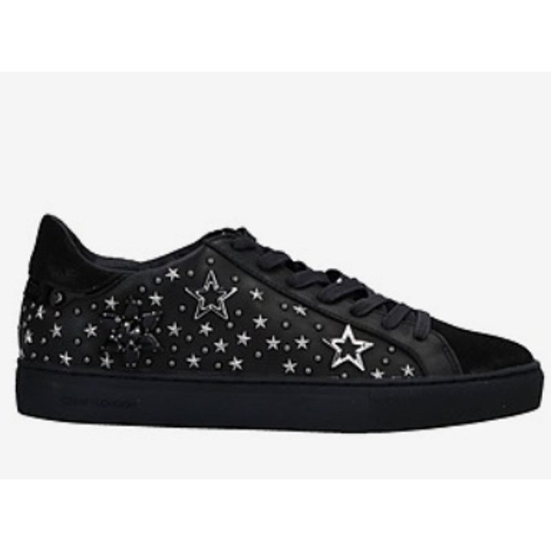 Crime London Crime London Sneaker with black with silver stars size 6 Size US 6 / IT 36 - 1 Thumbnail