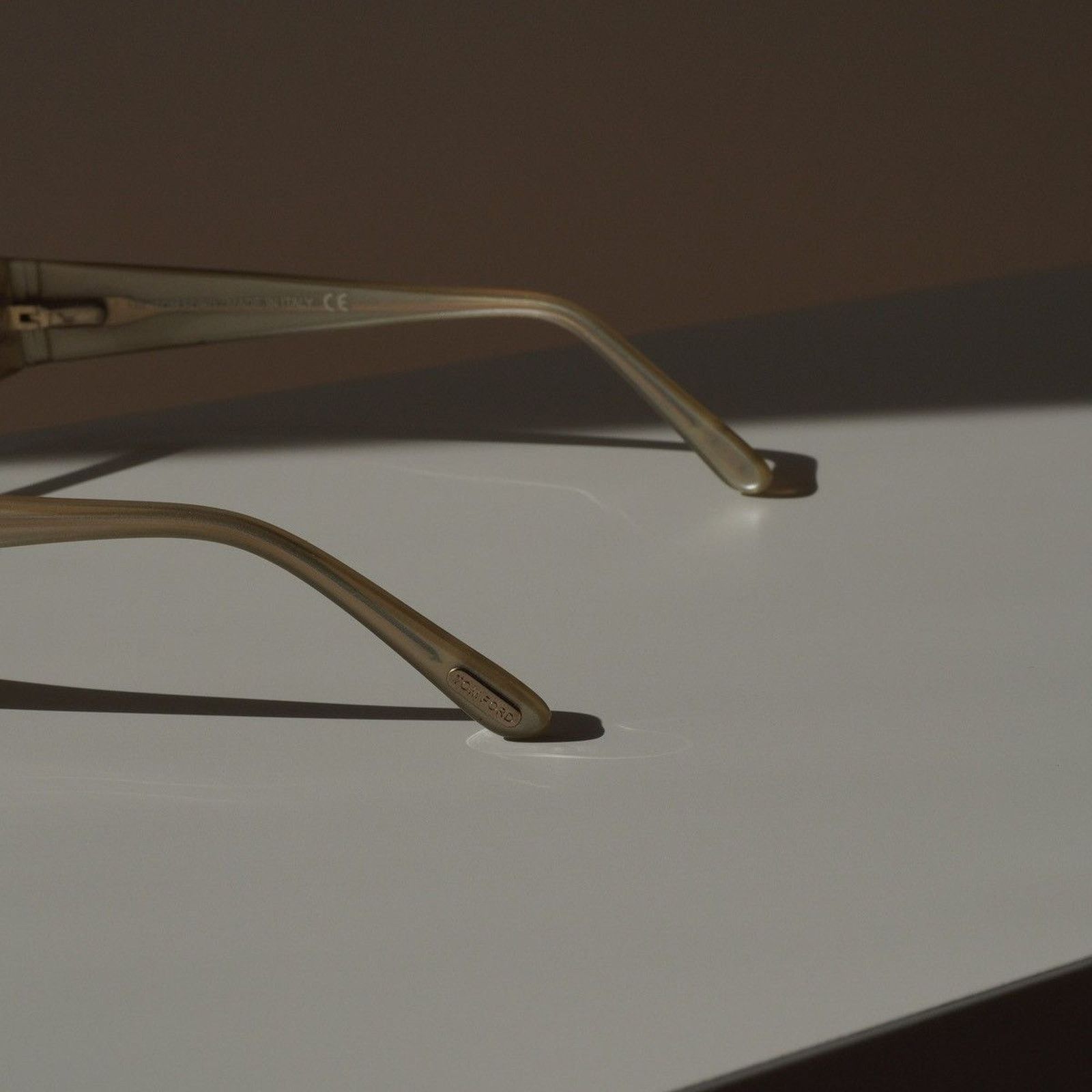 Tom Ford Tom ford 5076 467 gold logo beige eyewear glasses Size ONE SIZE - 7 Thumbnail