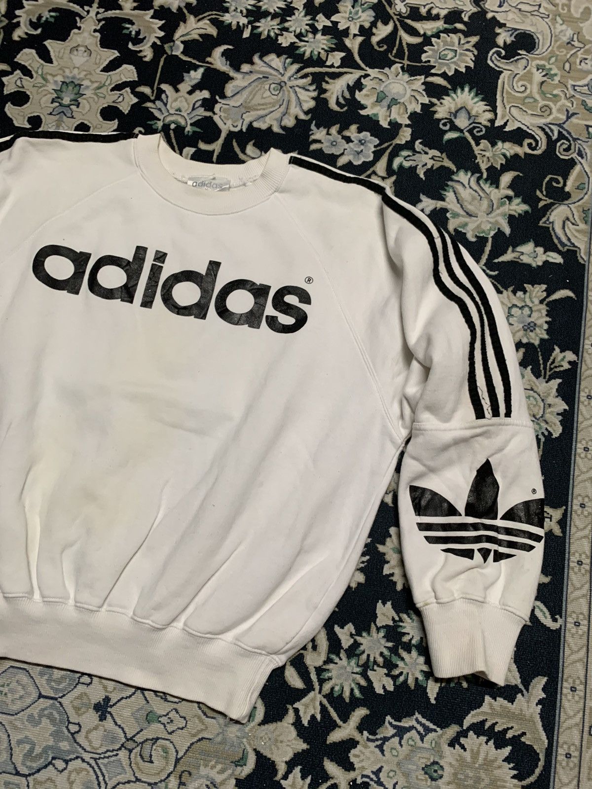 Adidas × Vintage VINTAGE ADIDAS SWEATSHIRT BIG LOGO 90s Size US M / EU 48-50 / 2 - 3 Thumbnail