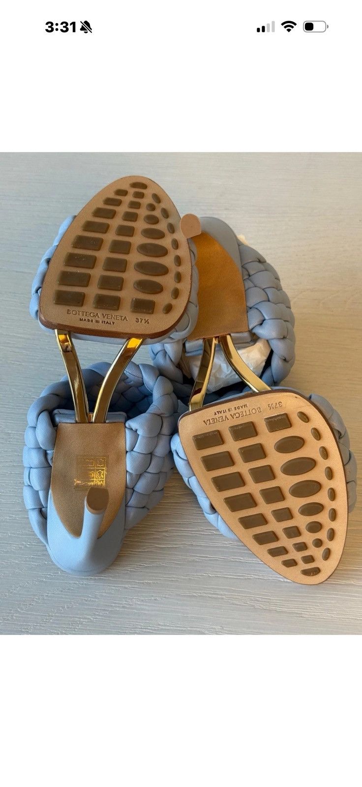 Bottega Veneta Bottega Veneta Womens Lido Leather Sandals Size 37.5 Size US 7 / IT 37 - 8 Thumbnail