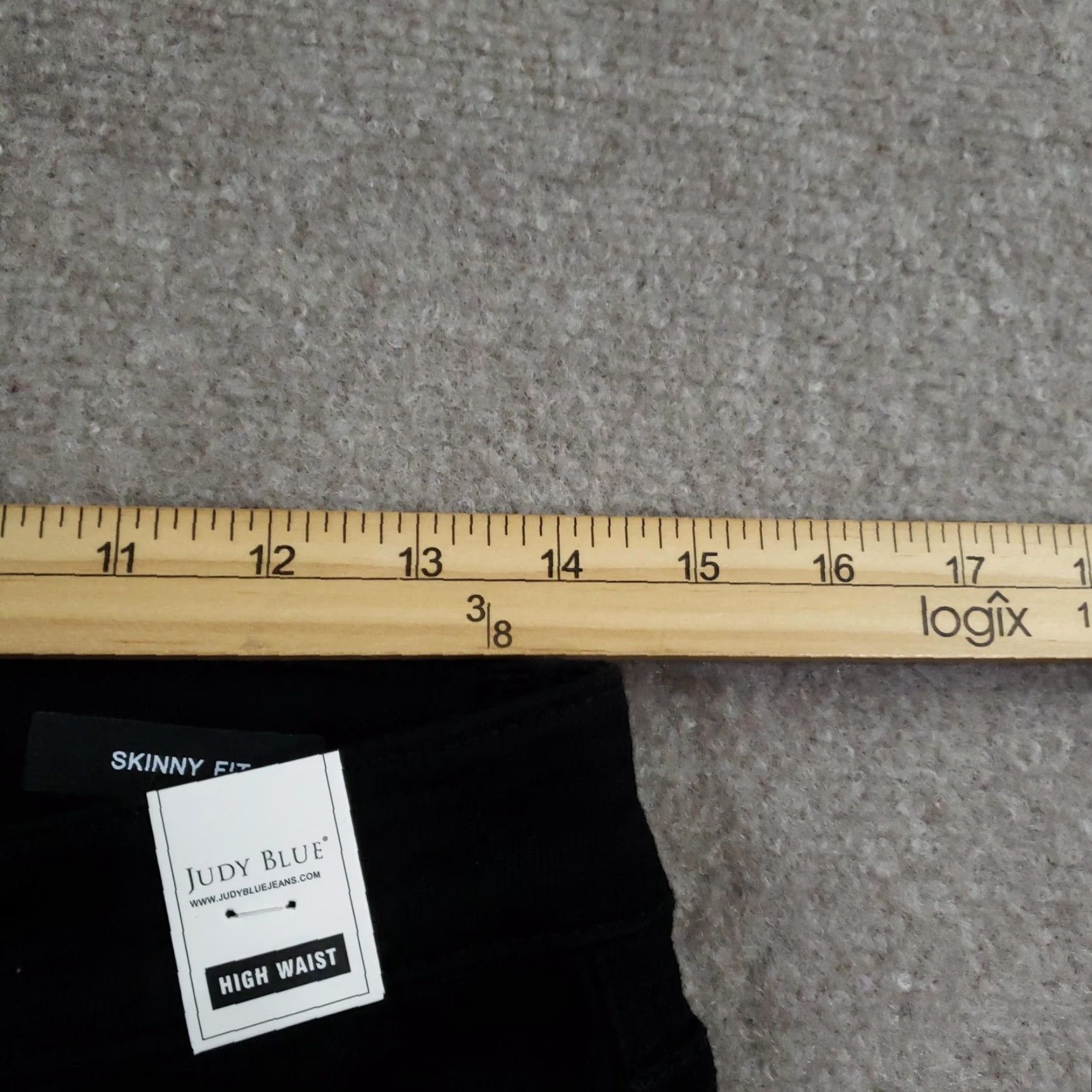 Vintage Judy Blue Jeans Womens 11/30 Black High Rise Skinny Tummy Control Stretch Size 32" / US 10 / IT 46 - 7 Thumbnail