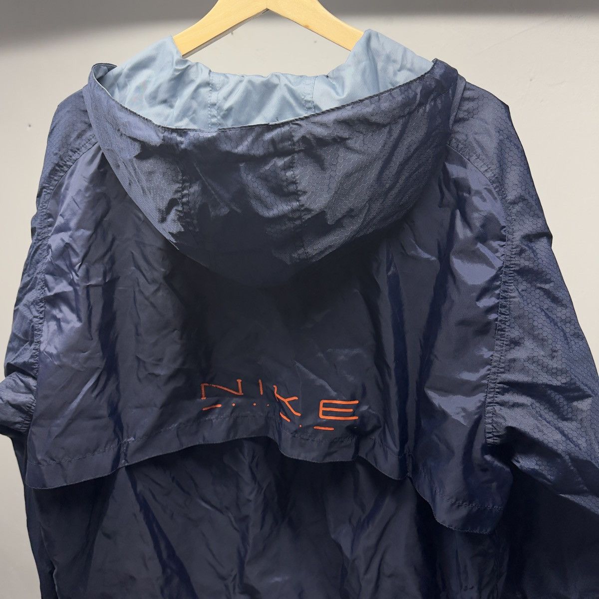 Vintage Vintage Nike Half Zip Windbreaker Anorak Navy Blue Size US L / EU 52-54 / 3 - 6 Thumbnail