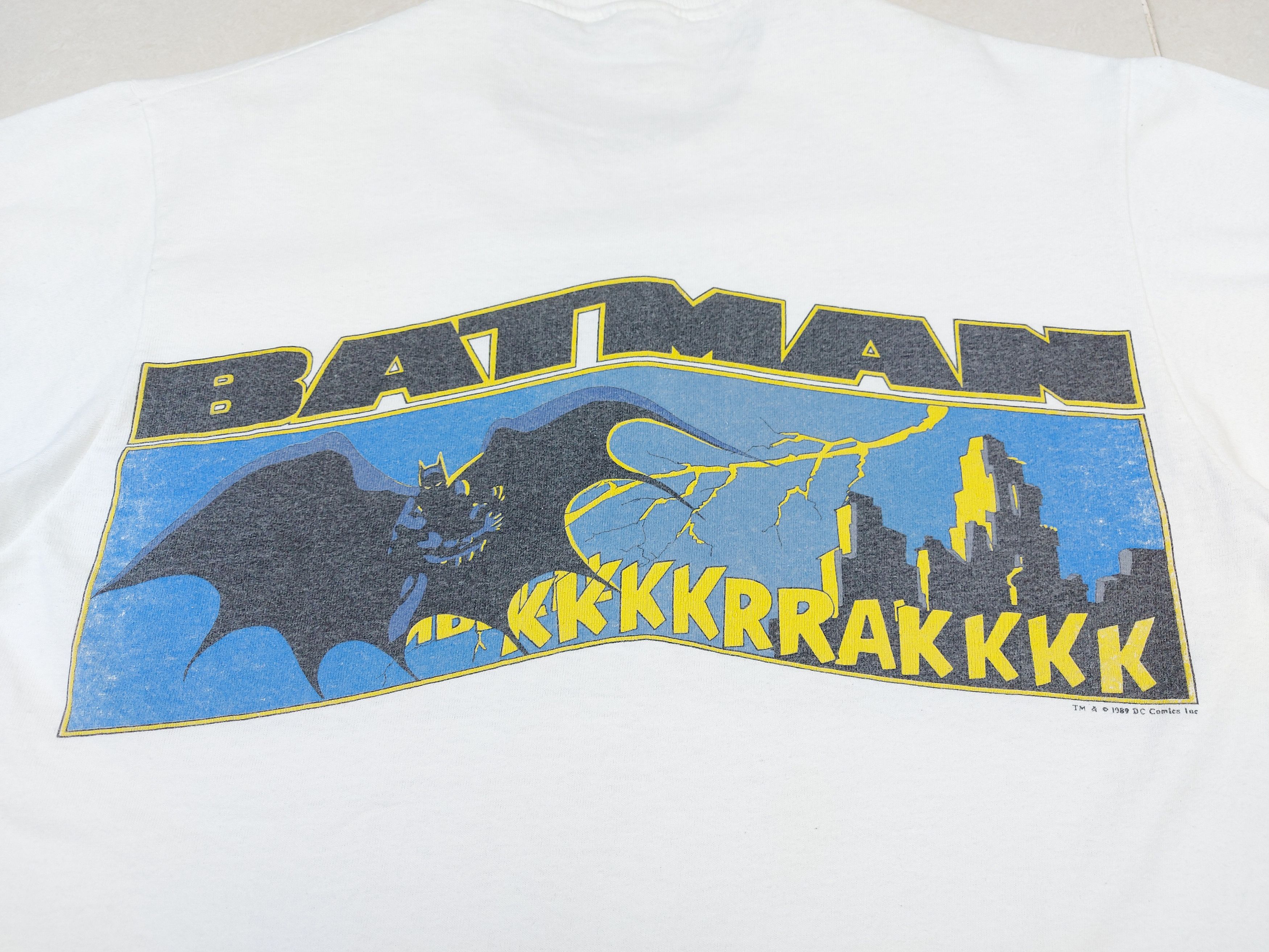 DC Comics × Vintage Vintage 80s Batman Dc Comics 1989 Dubble-Sided TEE Size US M / EU 48-50 / 2 - 8 Thumbnail