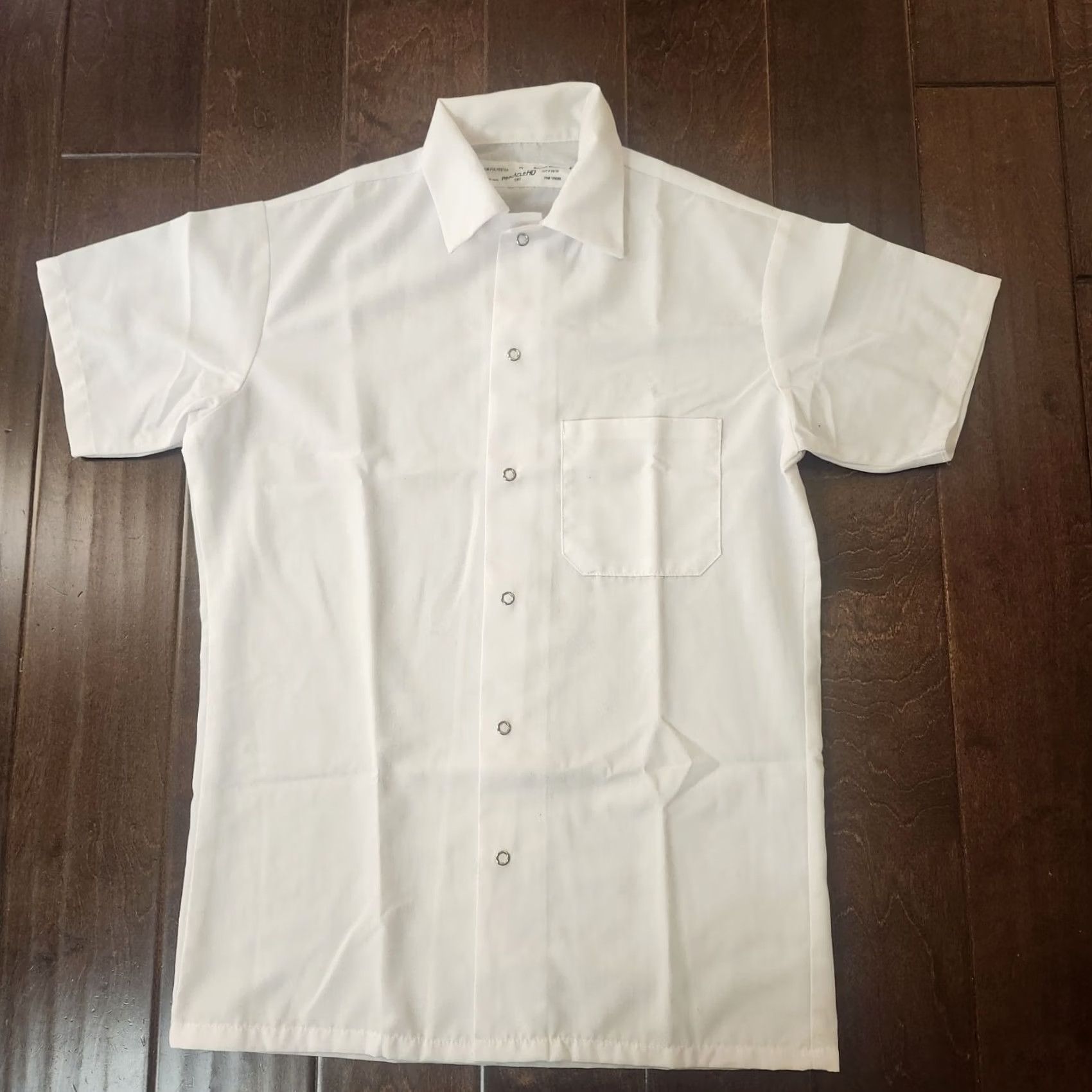 Vintage PinnacleHD Work Shirt Mens XS White Short Sleeve Button-Up Size US XS / EU 42 / 0 - 2 Thumbnail