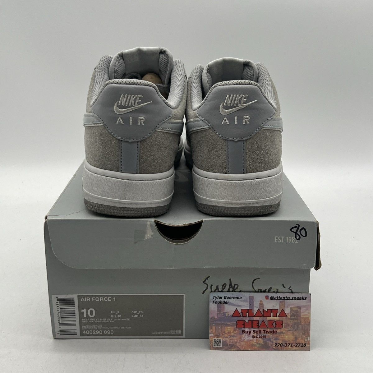 Nike Air Force 1 low wolf grey Size US 10 / EU 43 - 3 Thumbnail