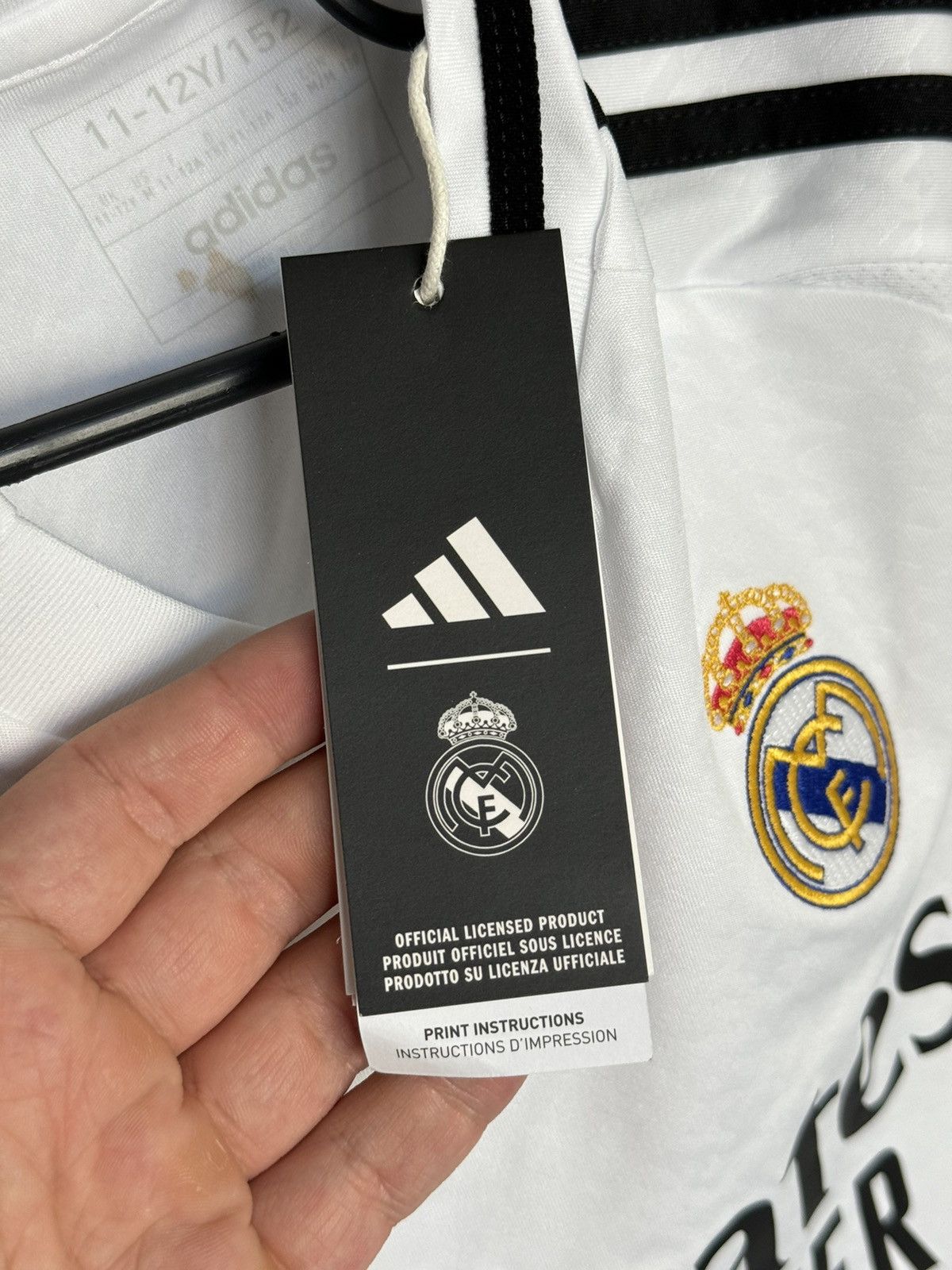 Adidas KIDS Real Madrid 24/25 Home Football Jersey T-Shirt Size US XS / EU 42 / 0 - 12 Thumbnail