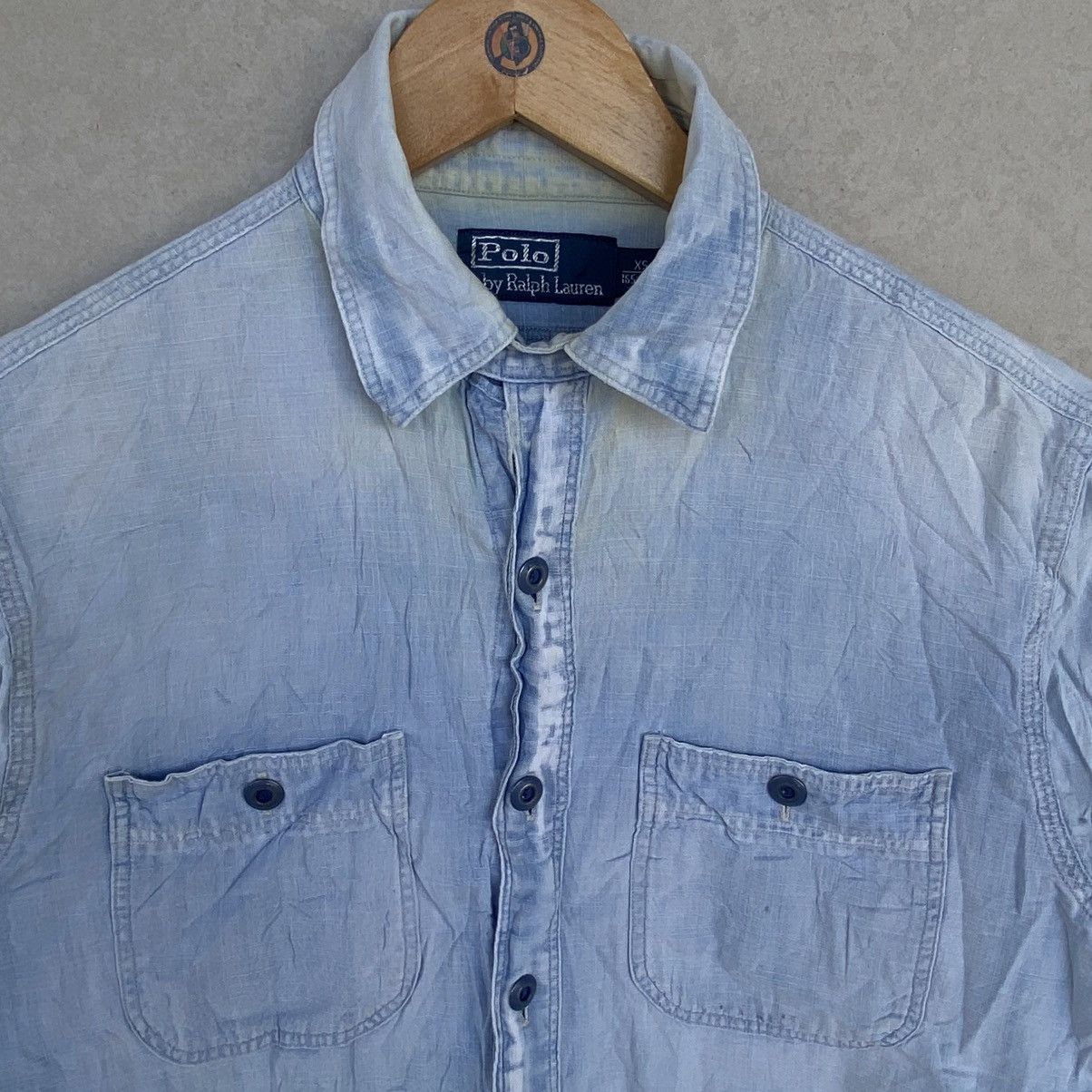 Other Vintage Polo BY Ralph Lauren With Long Sleeve Shirt Blue Size US XS / EU 42 / 0 - 4 Thumbnail